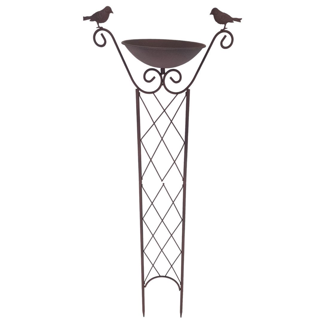 Vogeltränke, Rankhilfe, 2in1, 82 cm H