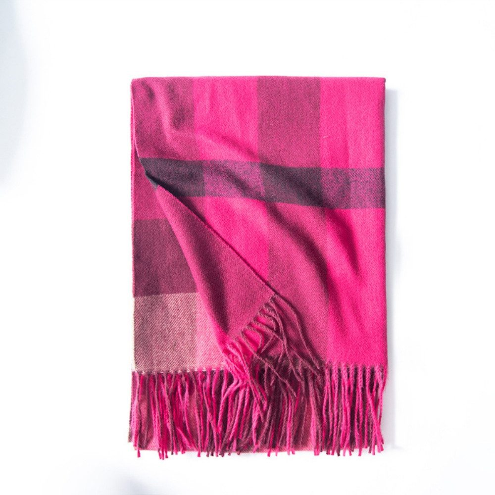 XDeer Wollschal Damen Schal,Winter Schal Poncho mit Fransen,kuschelweich Ka günstig online kaufen