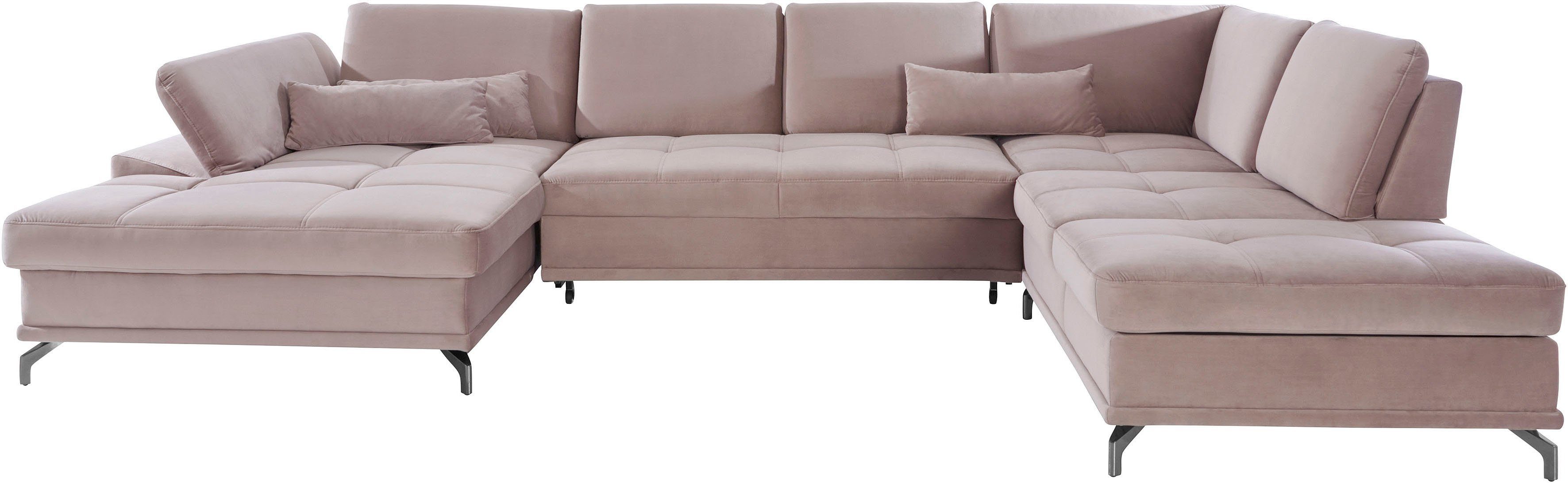 OTTO home Wohnlandschaft Costello U-Form, B: 363 cm mit Sitztiefen- & Armteilverstellung, optional Schlaffunktion & Bettkasten