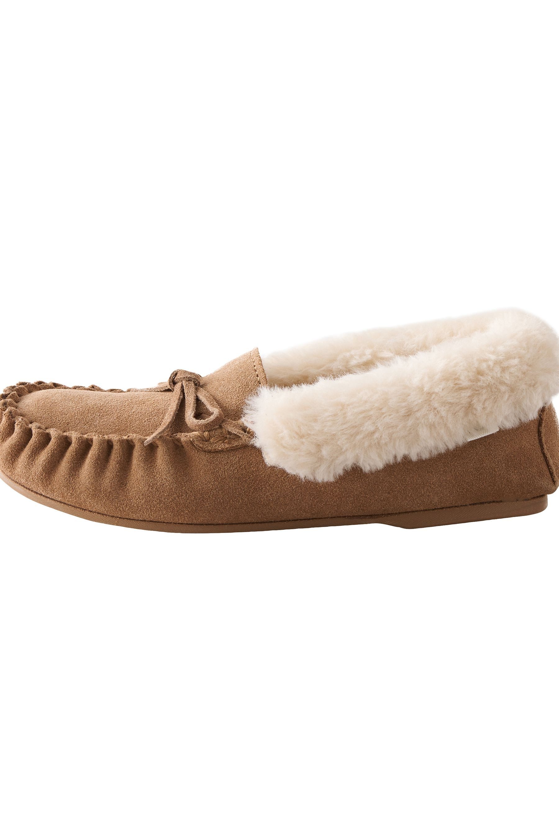 Next Mokassin-Slipper aus Veloursleder Hausschuh (1-tlg)