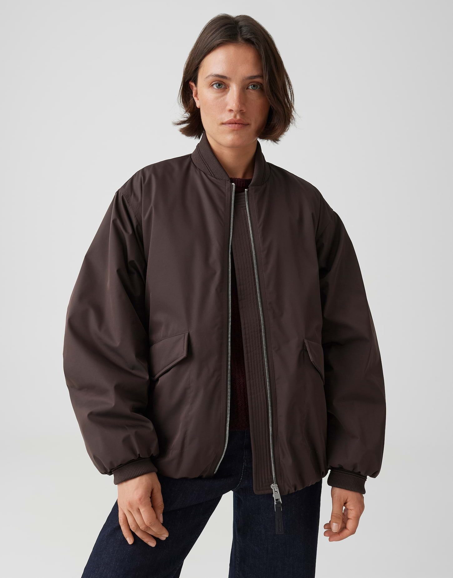 OPUS Bomberjacke Oversized Bomberjacke mit Ballonsilhouette