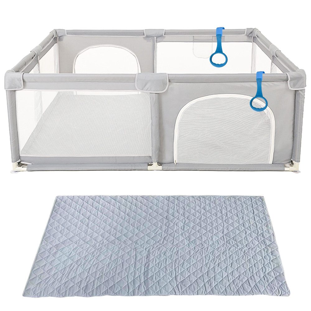 JEOBEST Laufgitter Laufstall Baby mit Spielmatte günstig online kaufen