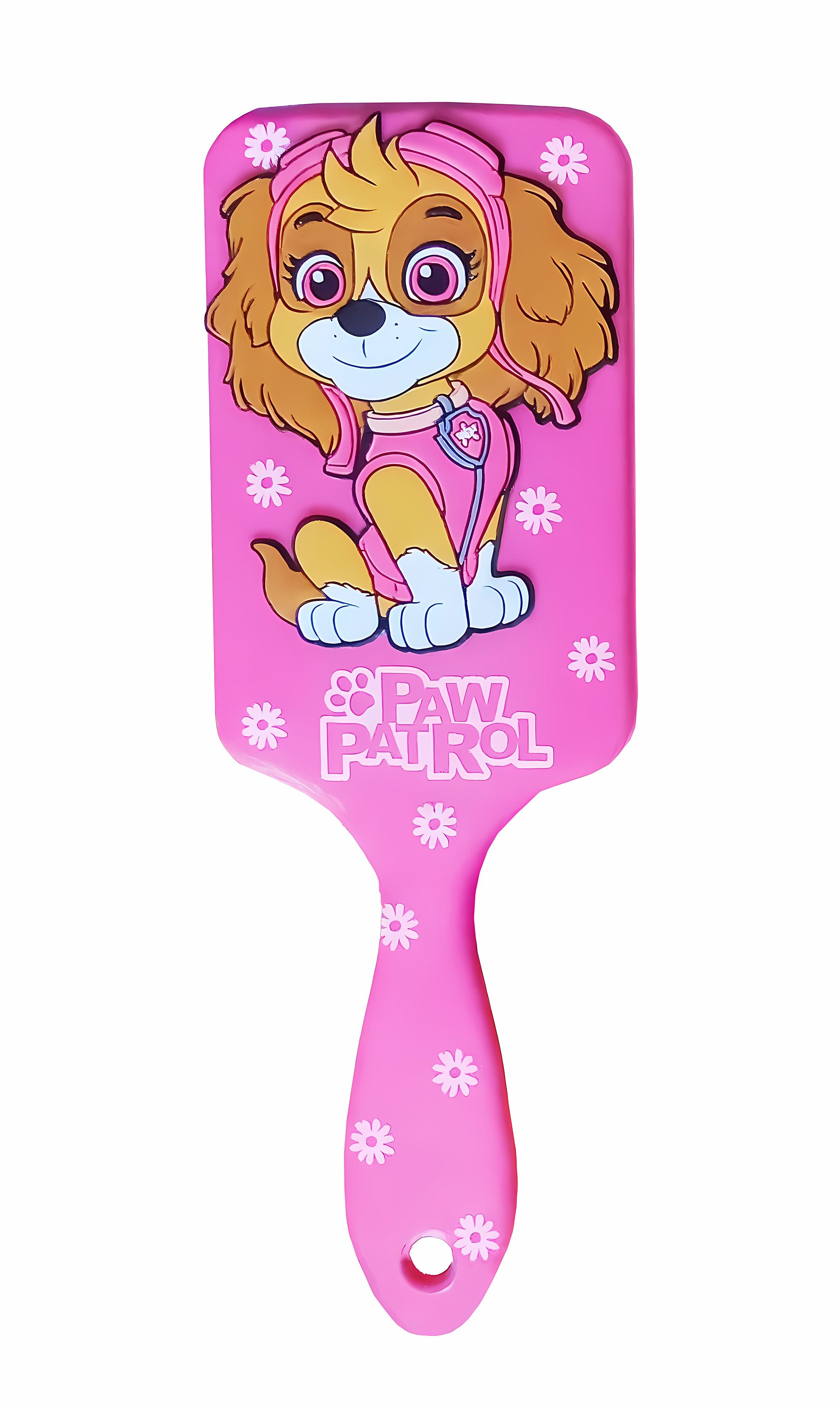 Polyflame Haarbürste KINDER HAARBÜRSTE "Paw Patrol" 3D Pink weich Kinderhaarbürste 99, Massagebürste Noppenbürste Entwirrbürste Kamm