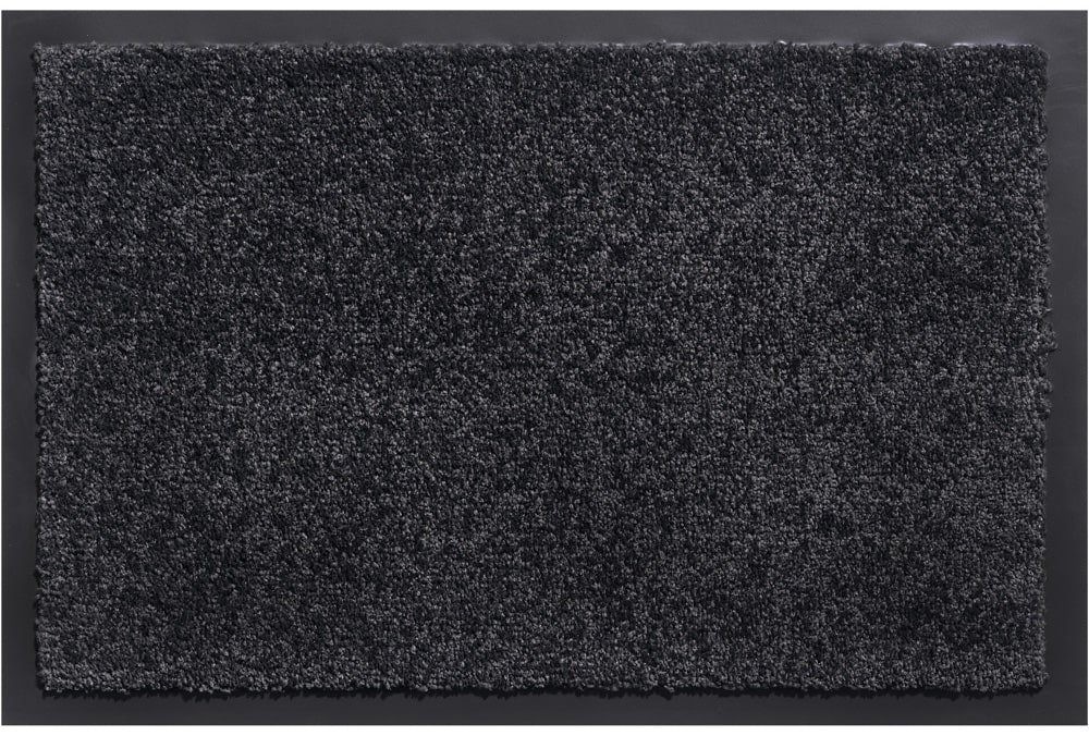 matches21 HOME & HOBBY Fußmatte Große Schmutzfangmatte für innen grau grau in 60x80 cm, rechteckig, Höhe: 6 mm, Saugstarke Sauberlaufmatte als waschbarer Türmatte Fussabtreter