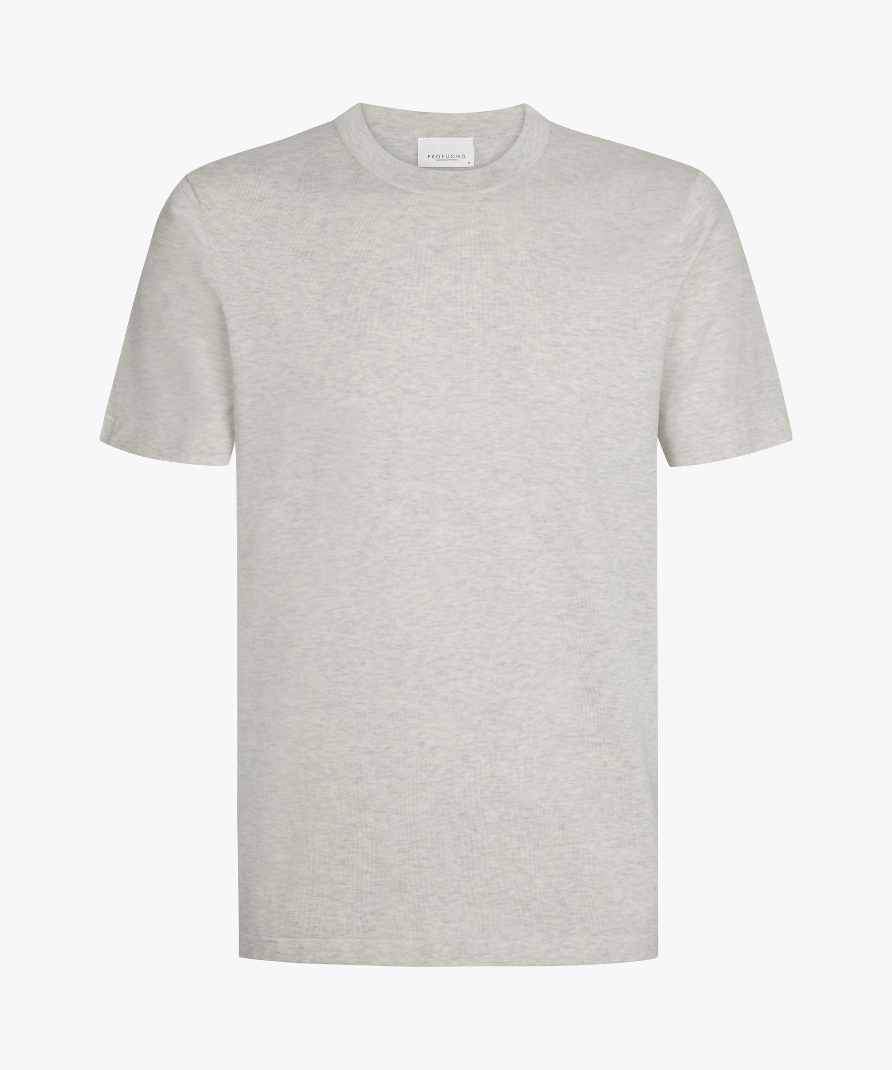 Profuomo Kurzarmshirt T-SHIRT CREW NECK SS L GREY