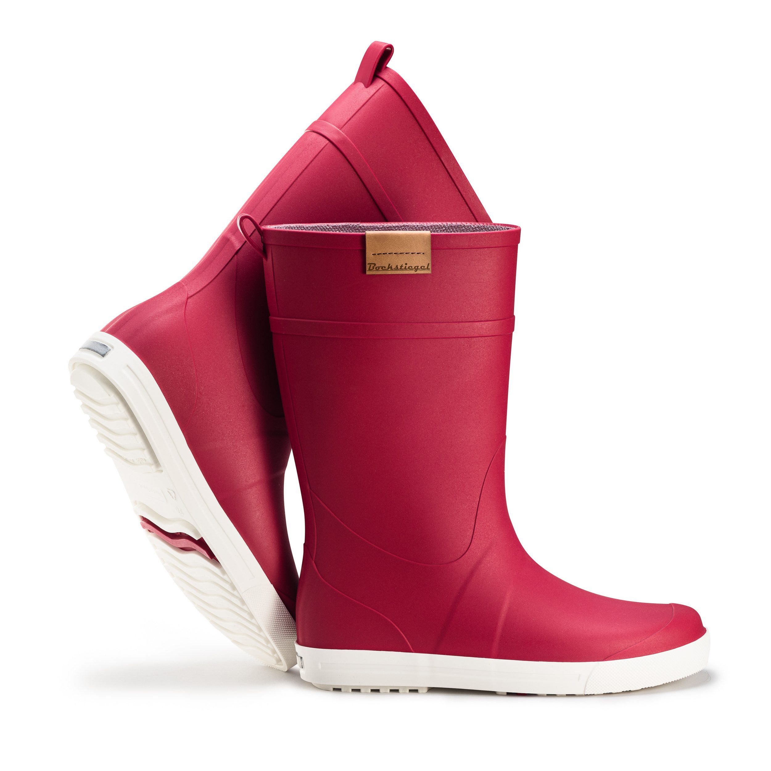 Ultrapower REGNRASK Damen Allwetterstiefel Bicolor-Sohle 42 Rot-Weiß Gummis günstig online kaufen