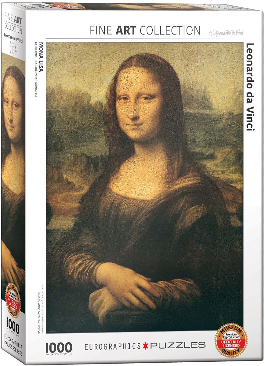 Puzzle 1000 Teile Puzzle - Puzzle - Leonardo da Vinci - Mona Lisa, Puzzlete günstig online kaufen