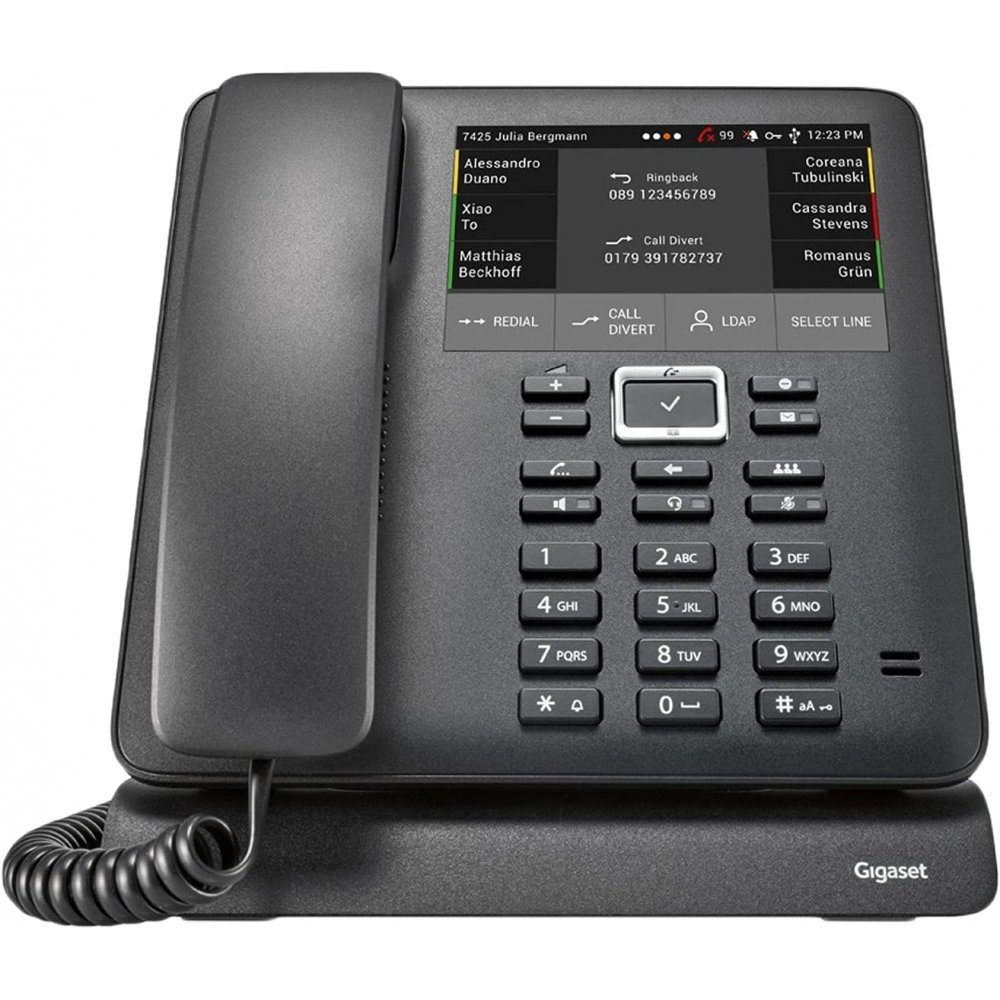 Maxwell 4 PRO schwarz - - Kabelgebundenes - VoIP Gigaset Telefon Zoll schnurgebunden Telefon - 4,3