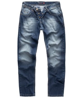 Rock Creek Regular-fit-Jeans Herren Jeans Stonewashed Blau RC-2343