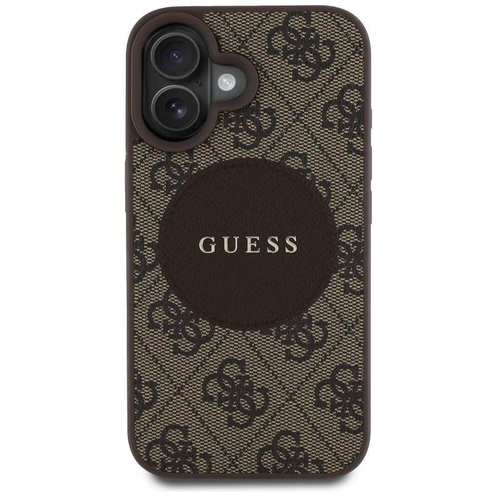 Guess Handyhülle MagSafe Schutzhülle, MagSafe-kompatibel, Guess Monogramm-Design, Kameraschutz