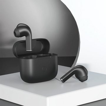 Sross Bluetooth Kopfhörer, Kopfhörer Kabellos Bluetooth 5.0 Noise Cancelling In-Ear-Kopfhörer (True Wireless, Touch Control, IP6 Wasserdichte, 30 Stunden Spielzeit)