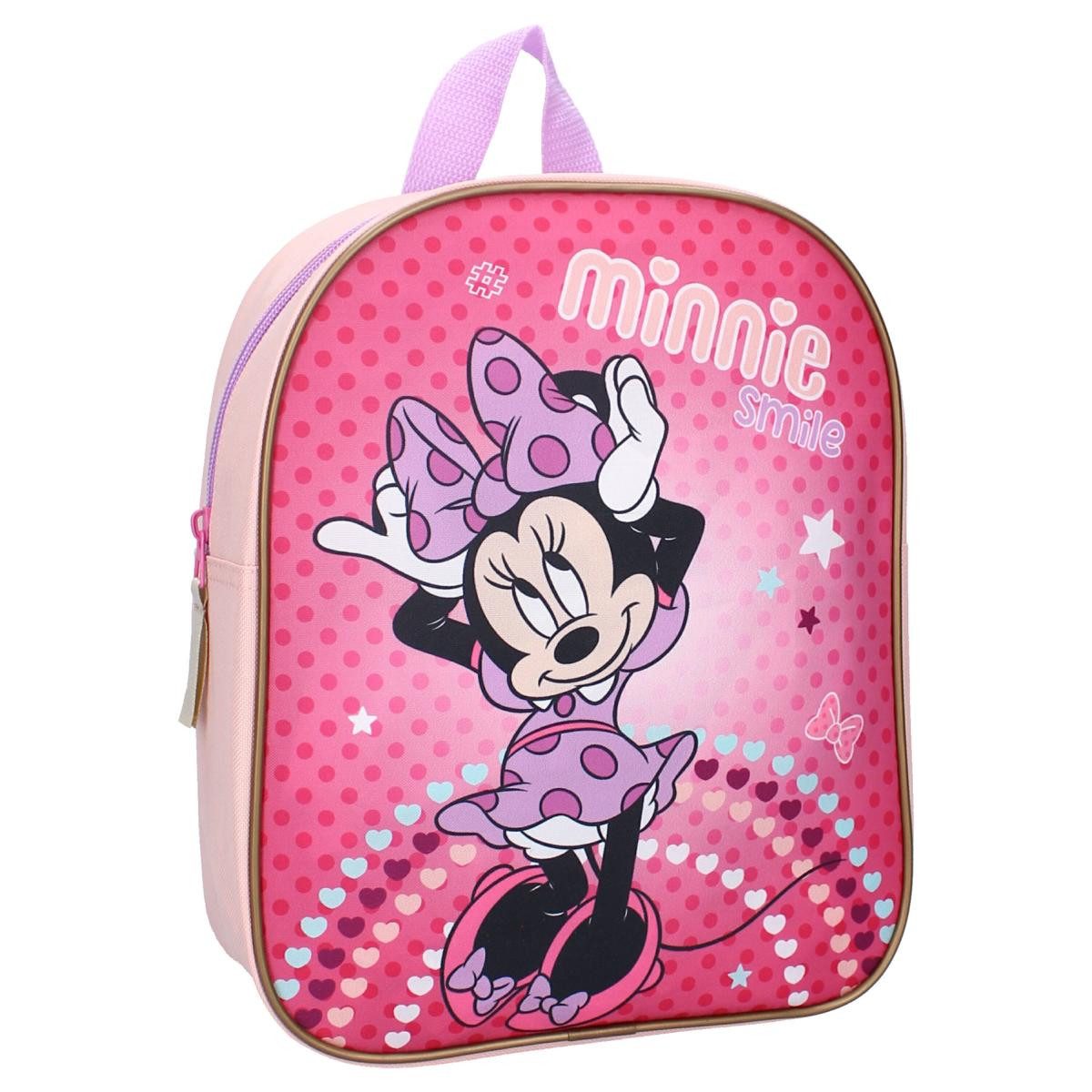 Vadobag Kinderrucksack Kinderrucksack 5 Liter Minnie Maus I Like Smiles (1-tlg), I Like Smiles