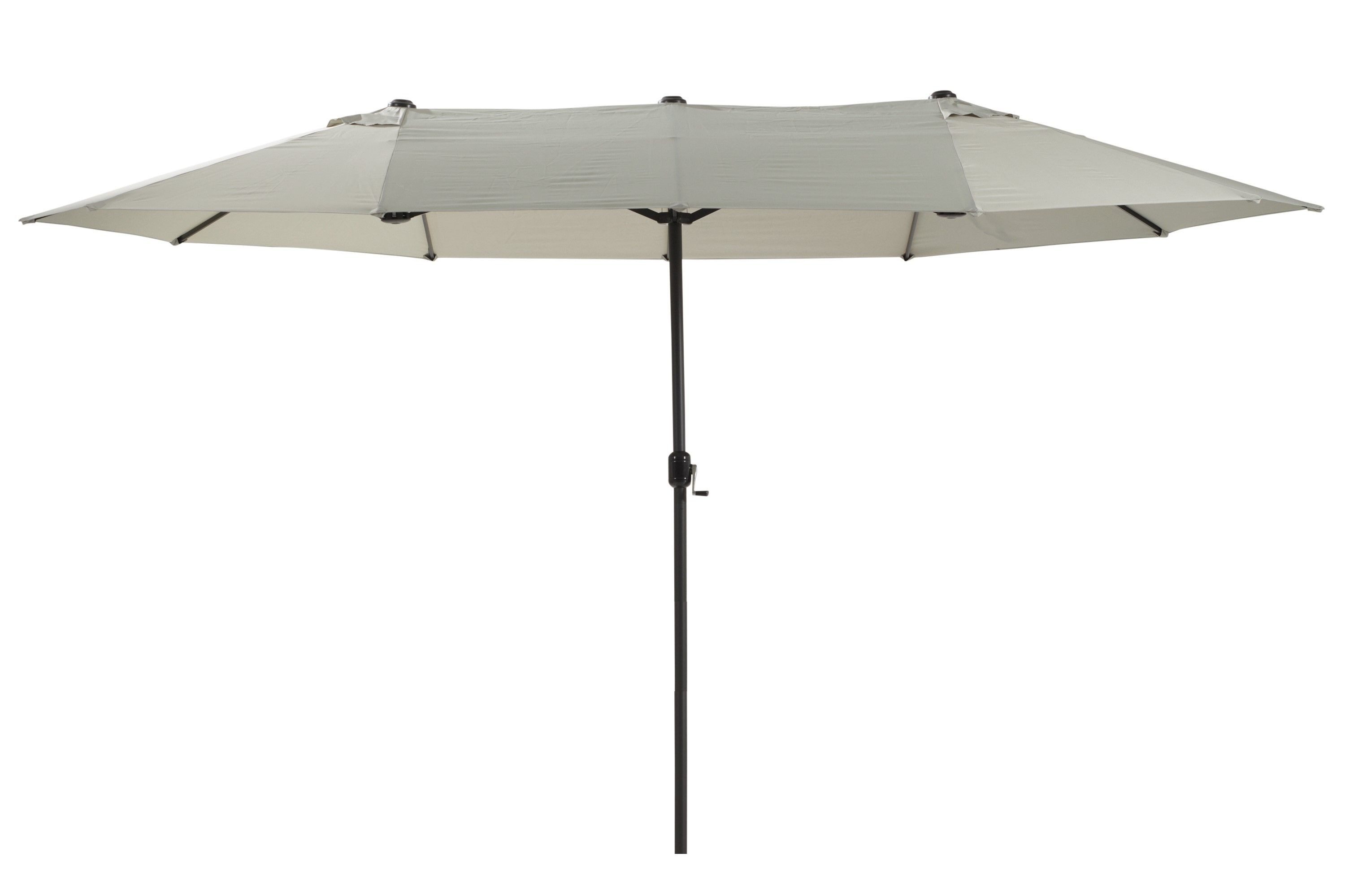 Leco Sonnenschirm Oval-Sonnenschirm Doppel-Sonnenschirm "DAS ORIGINAL" 4,6x2,7x2,45 m, LxB: 460x270 cm, 460 x 270 x H 245 cm – Bild 4 von 5