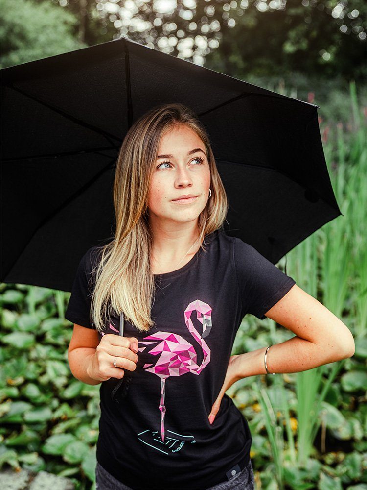 CircleStances Schwarz Print-Shirt Flamingo
