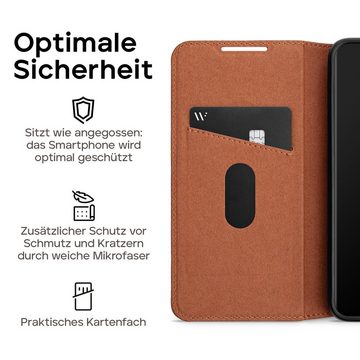 wiiuka Handyhülle suiit MORE Hülle für Samsung Galaxy S23 Plus, Klapphülle Handgefertigt - Deutsches Leder, Premium Case