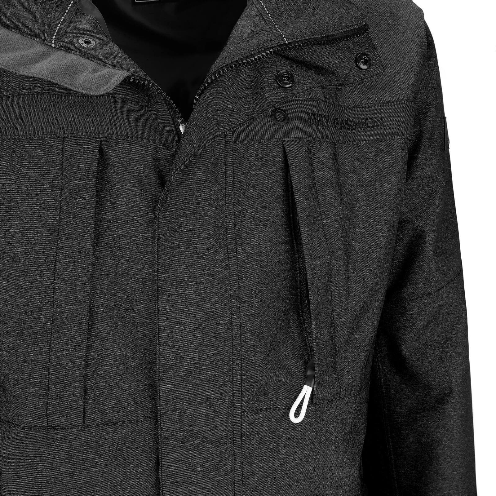 Dry Fashion Funktionsjacke Emden Herren Jacke Emden Meliert - Outdoor-Jacke Wasserdicht mit Innenfutter