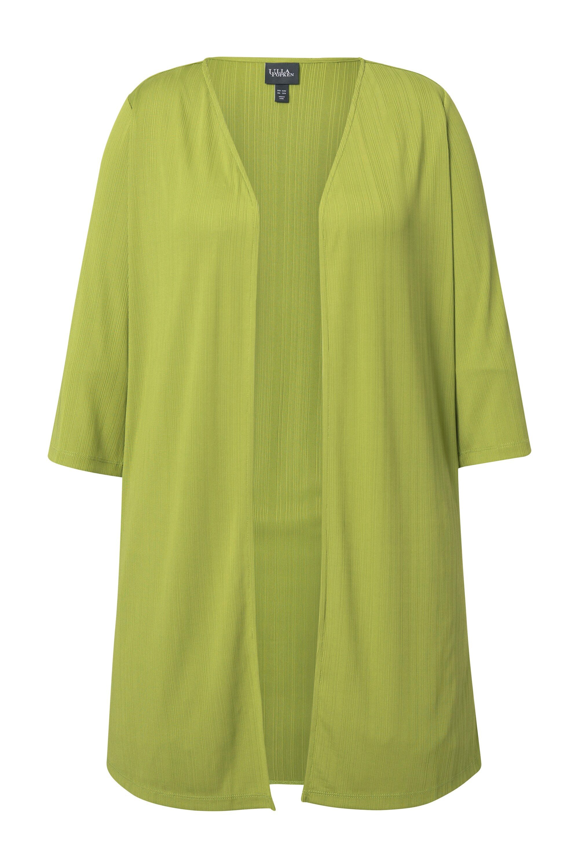 Ulla Popken Longshirt Longjacke Rippjersey offene günstig online kaufen