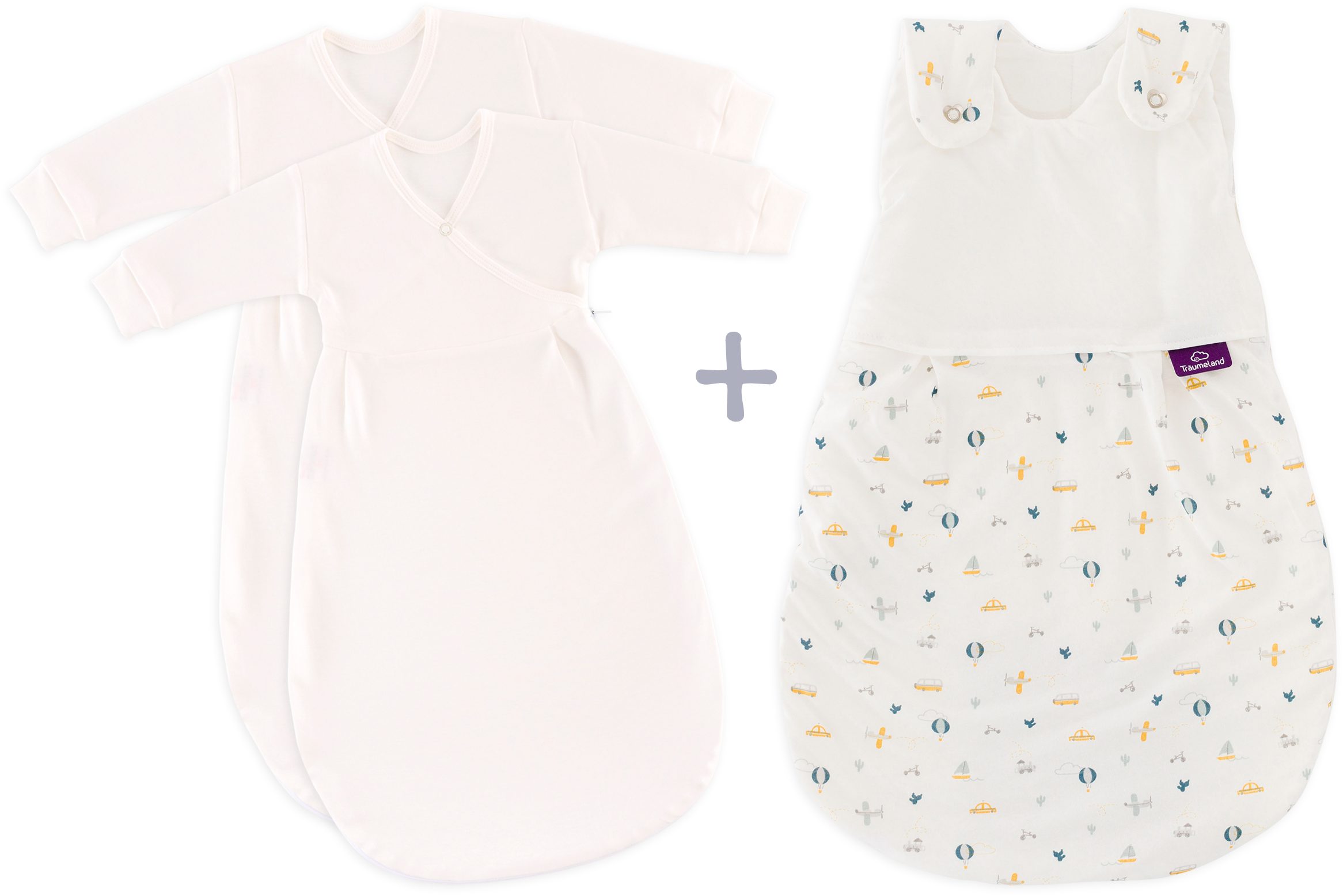Träumeland Babyschlafsack Babyschlafsack LIEBMICH 3tlg. Set BrummBrumm (3 tlg)