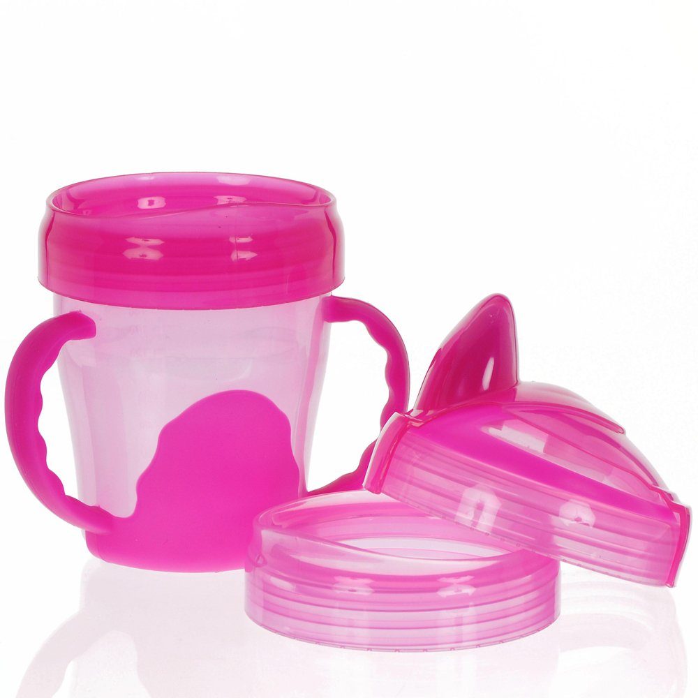 Babyflasche 3-Stufen Trinklernbecher mit Griff und 3 Aufsätzen