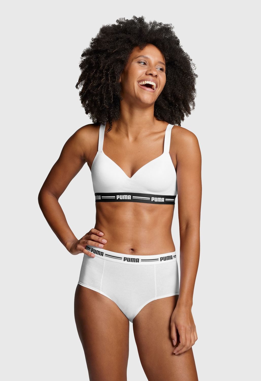 PUMA BODYWEAR Slip Mini-Shorts (Set, 6er Pack) Mini Shorts, Logobund, Mid-Rise