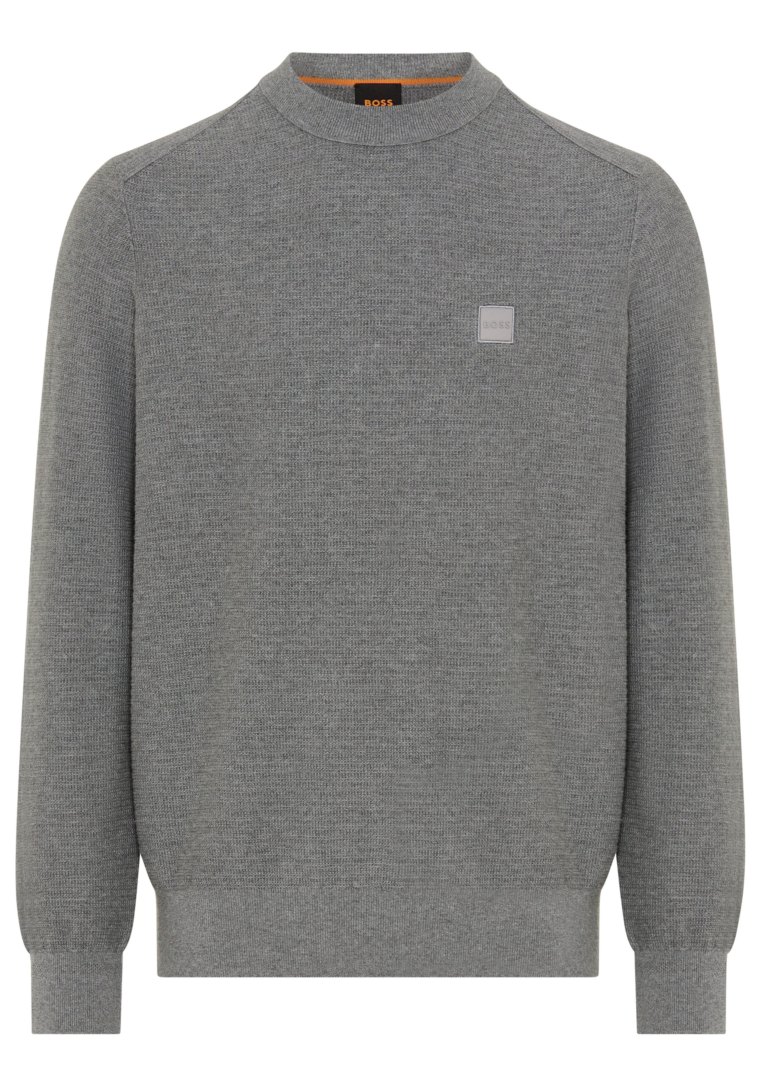 BOSS ORANGE Strickpullover Anion mit BOSS-Badge günstig online kaufen
