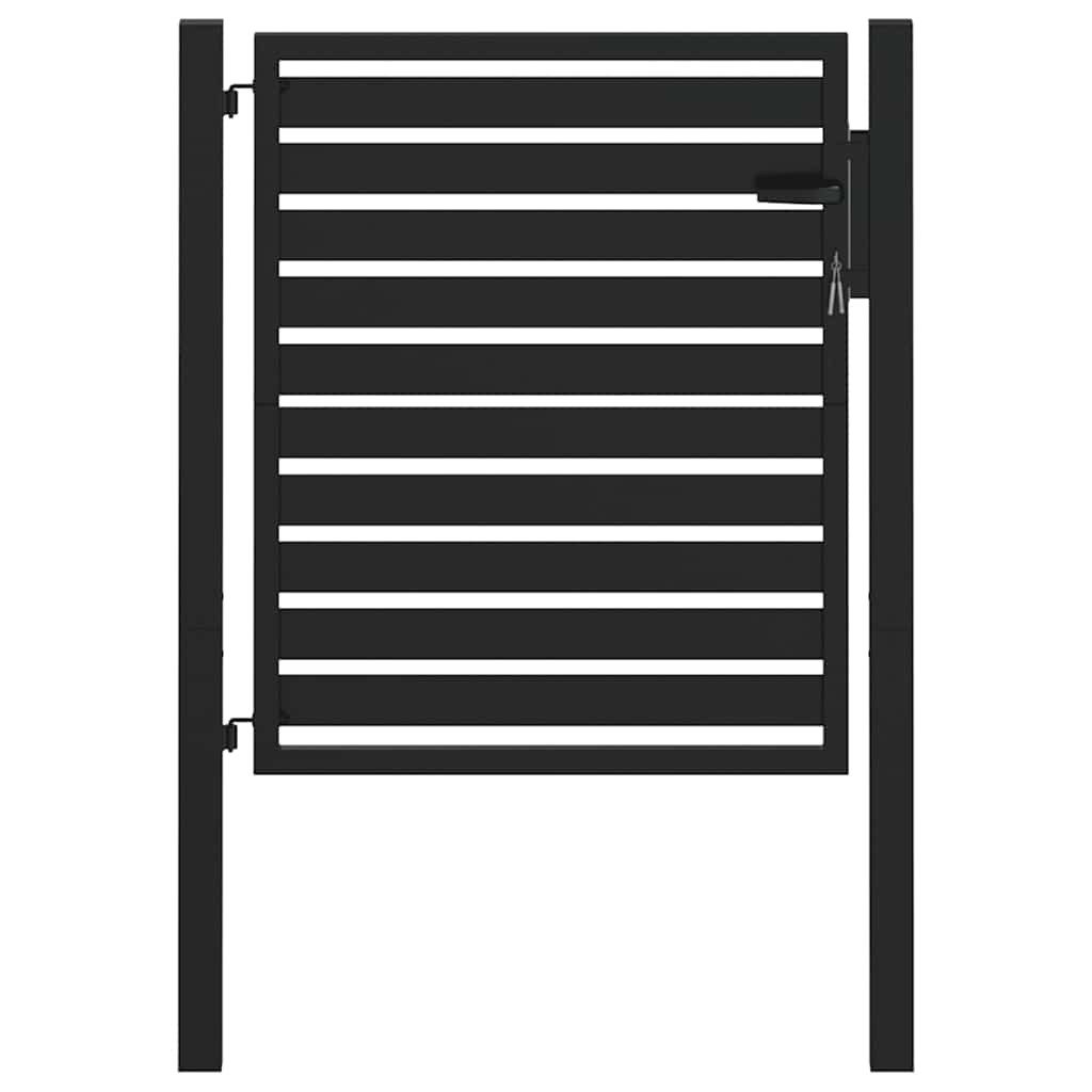 vidaXL Gartentor Gartentor Abschließbar Schwarz 100x100 günstig online kaufen