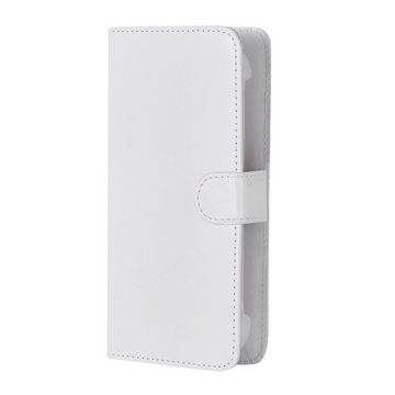 K-S-Trade Handyhülle für Samsung Galaxy M32 5G, Handy Hülle Schutz Hülle Cover Case Bookstyle Bumper weiß 1x