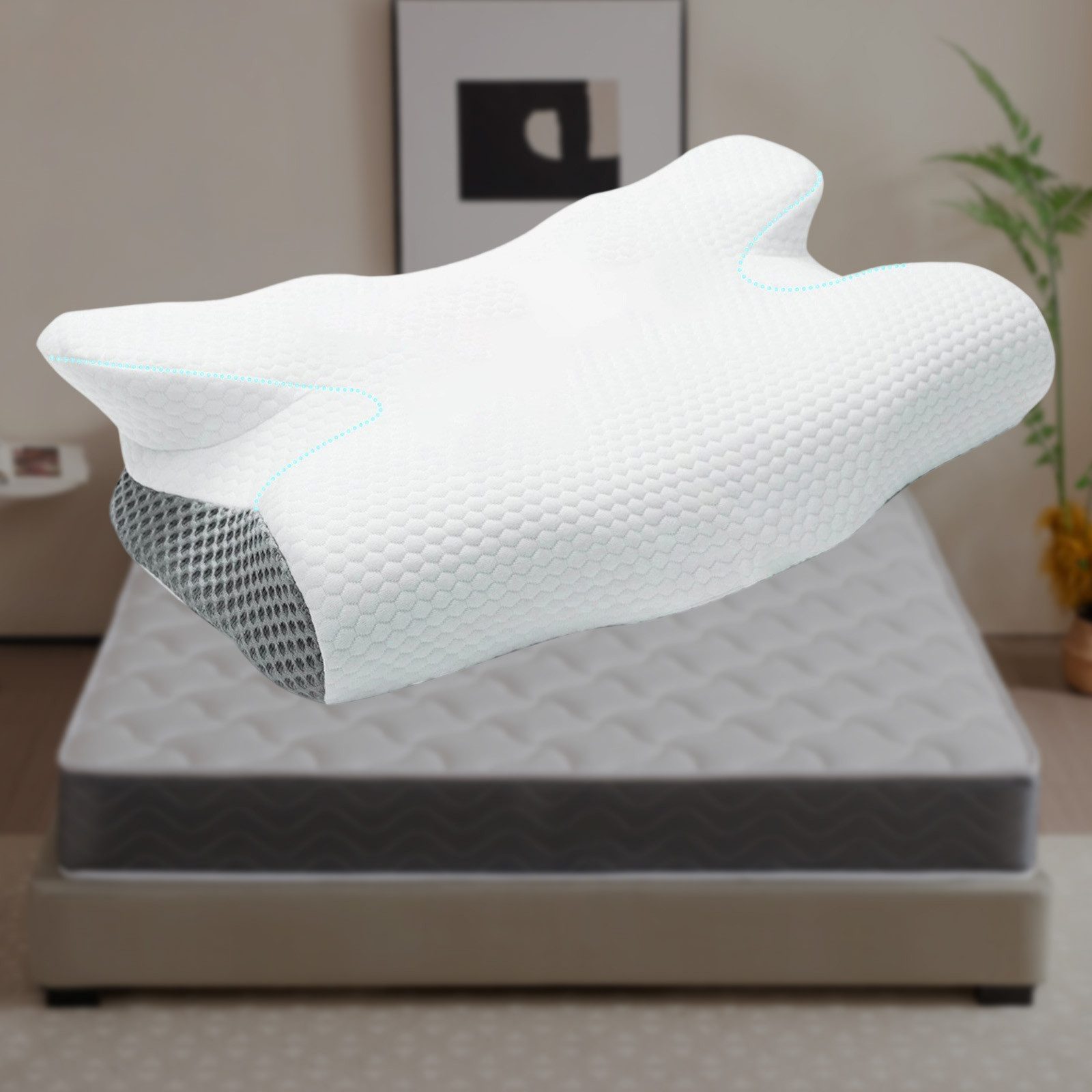 OKWISH Nackenstützkissen Seitenschläferkissen Schlafkissen Orthopädisches K günstig online kaufen