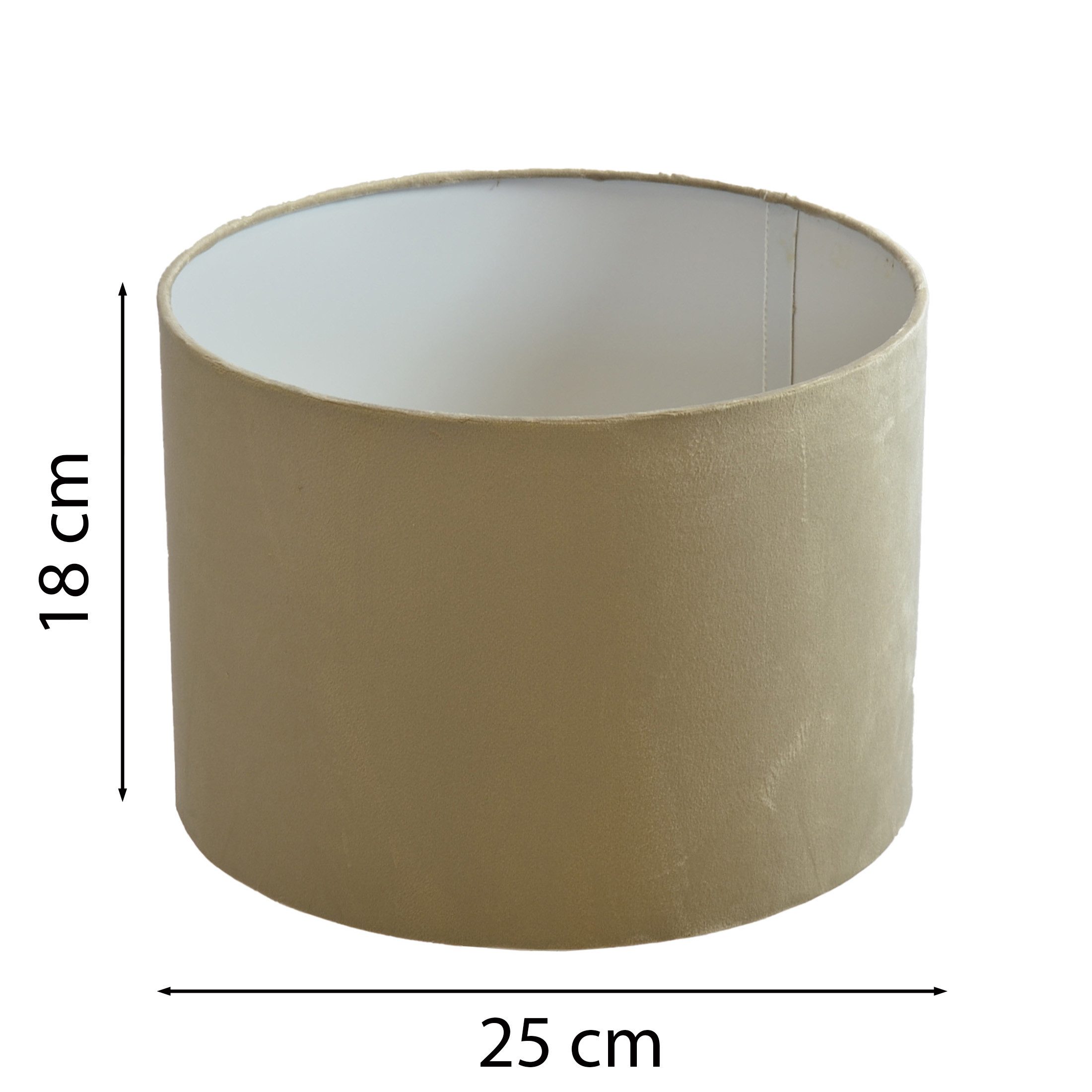 B&S Lampenschirm Lampenschirm Zyli. taupe 25x25x18cm Jinming günstig online kaufen