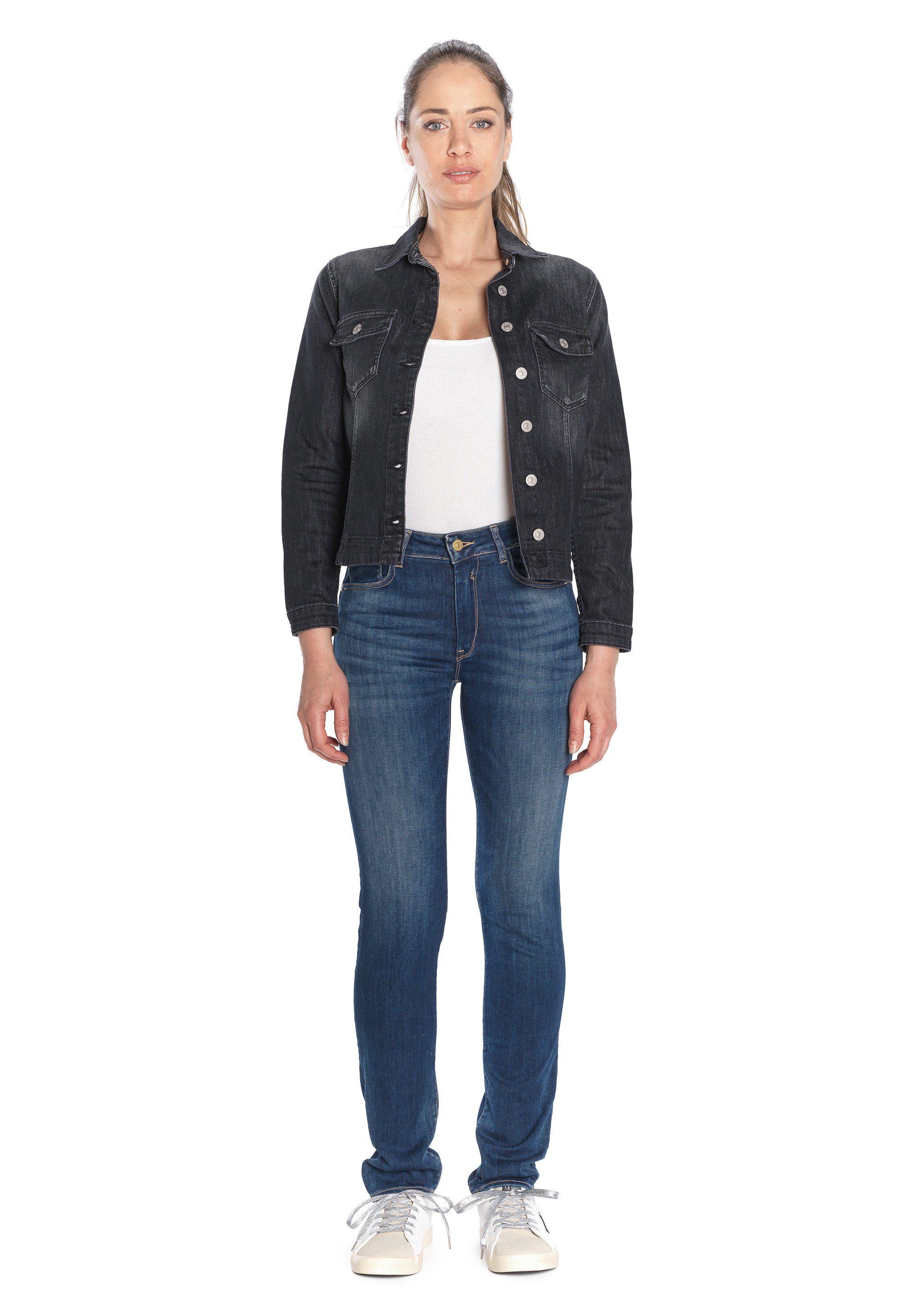 Le Temps Des Cerises Slim-fit-Jeans PULPHIRE mit modischer Waschung