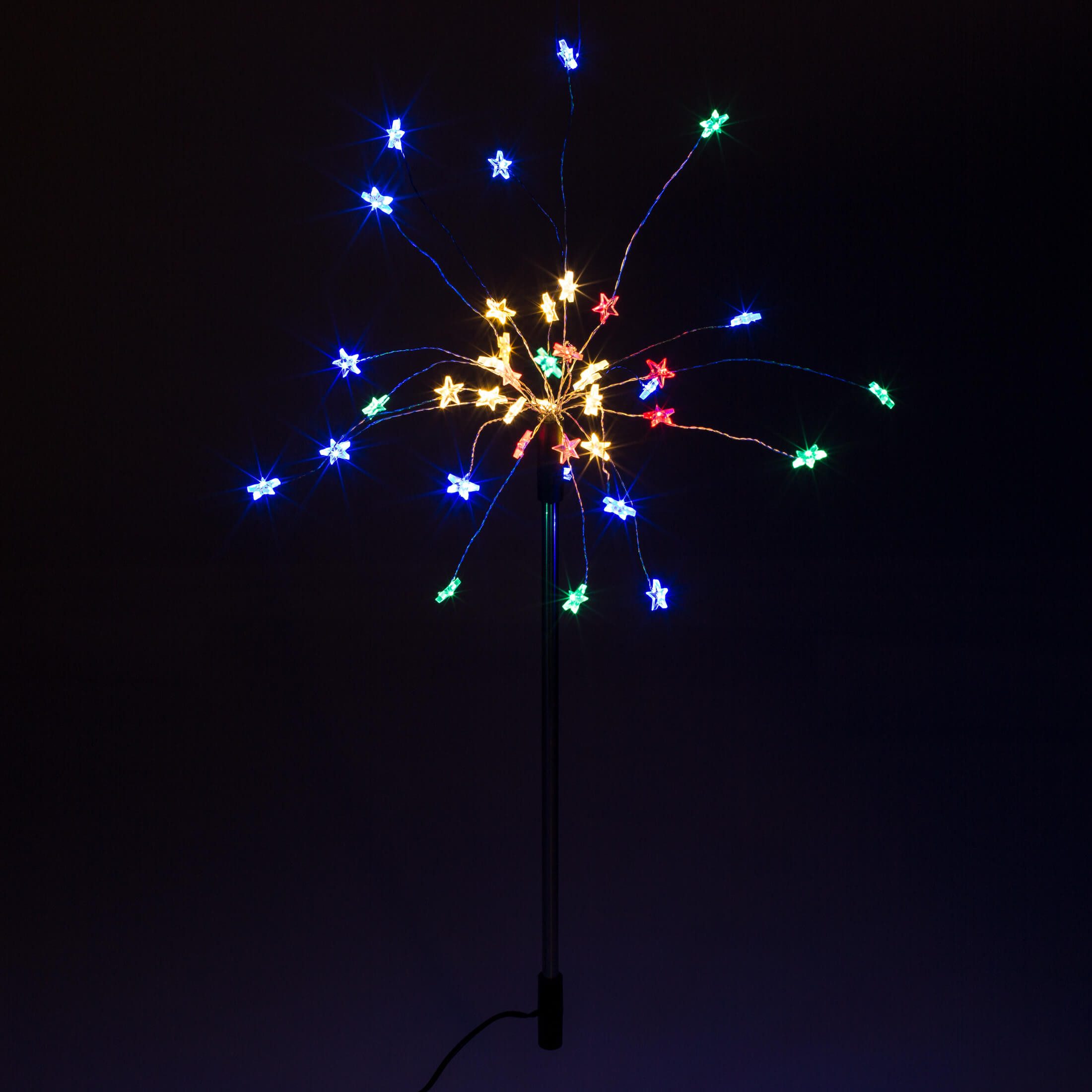 Out of the Blue LED Dekolicht LED Gartenstecker Sternenhimmel bunt mit Timer, Batteriebetrieb, Timerfunktion, Ein-/Ausschalter, LED, mit 6-Std. Timer, IP44, 40 LEDs