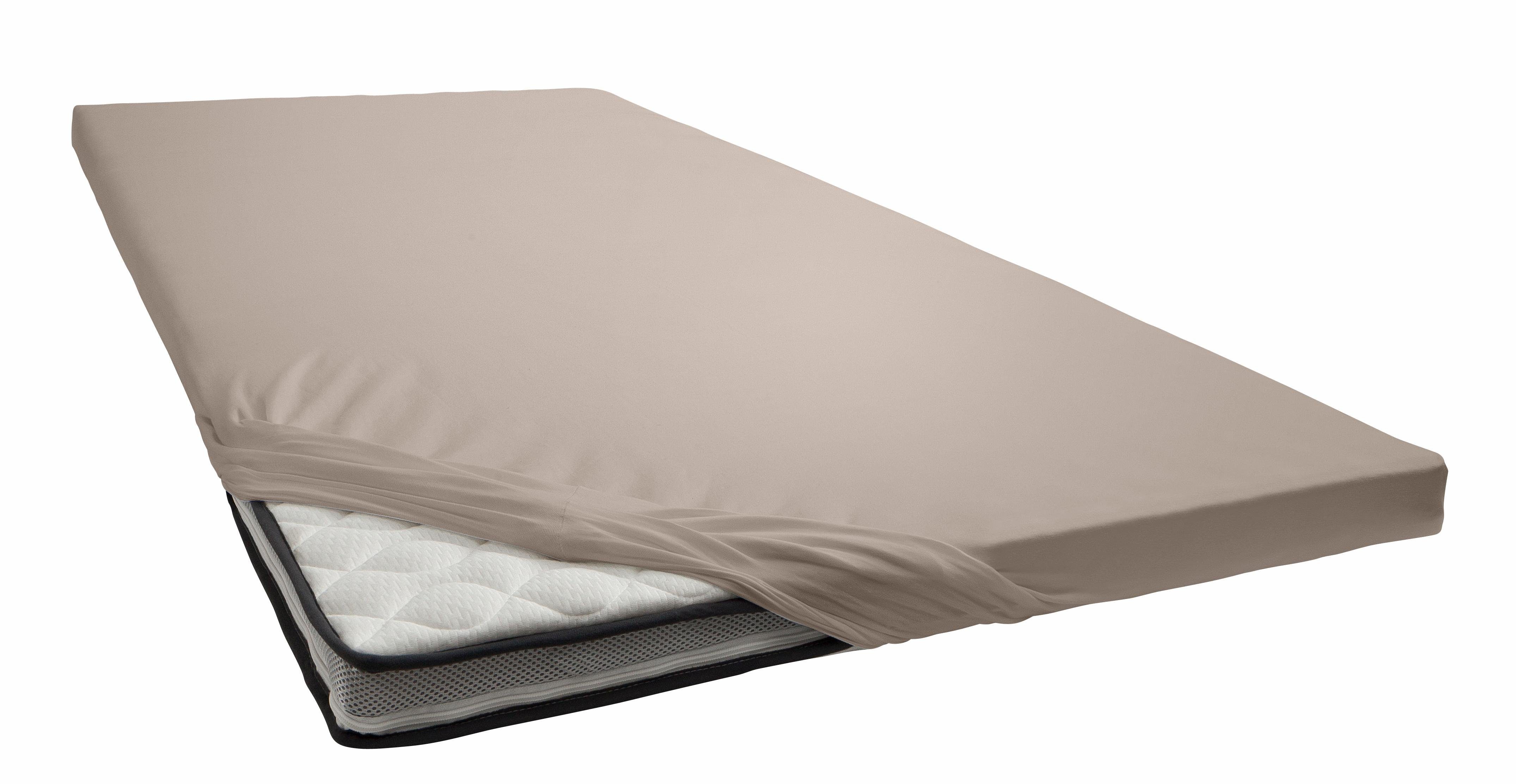 Estella Spannbettlaken Jersey Topper aus Baumwolle mit Elasthan, Jersey, Gummizug: rundum, (1 Stück), für Topper bis 10 cm Höhe