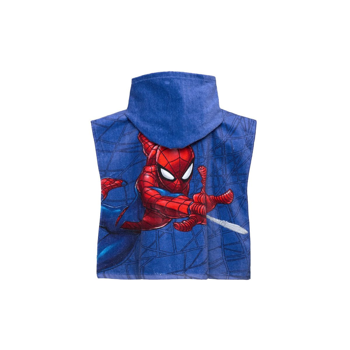 MARVEL Badeponcho Spiderman Unisex Kinder, Lang, Frottee, Keine / nicht relevant, Schlupf, Badeponcho, Bademantel, Badehandtuch, Badetextilien, Cardigan
