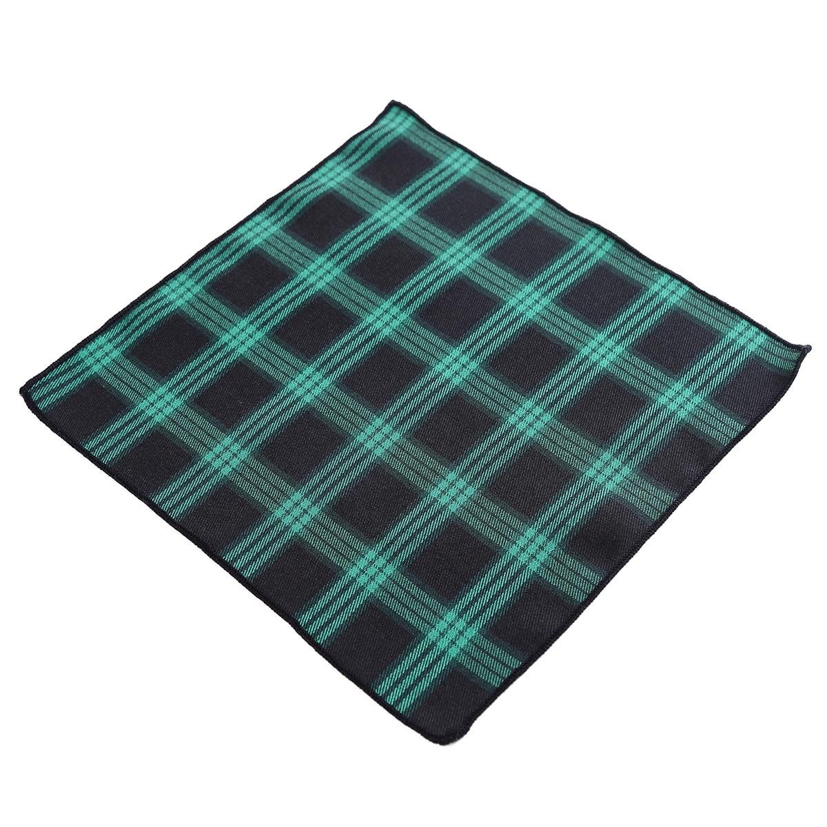 DonDon Einstecktuch DonDon Herren Hanky Einstecktuch kariert, (Packung, 1-St), vorgefaltet, kariert, Baumwolle