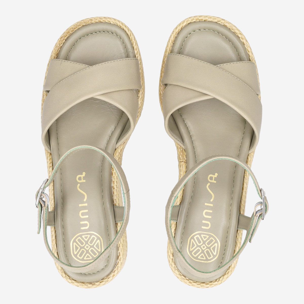 Unisa Unisa KEEN_GRA MATCHA, Sandaletten, Grün, Damen Sandalette