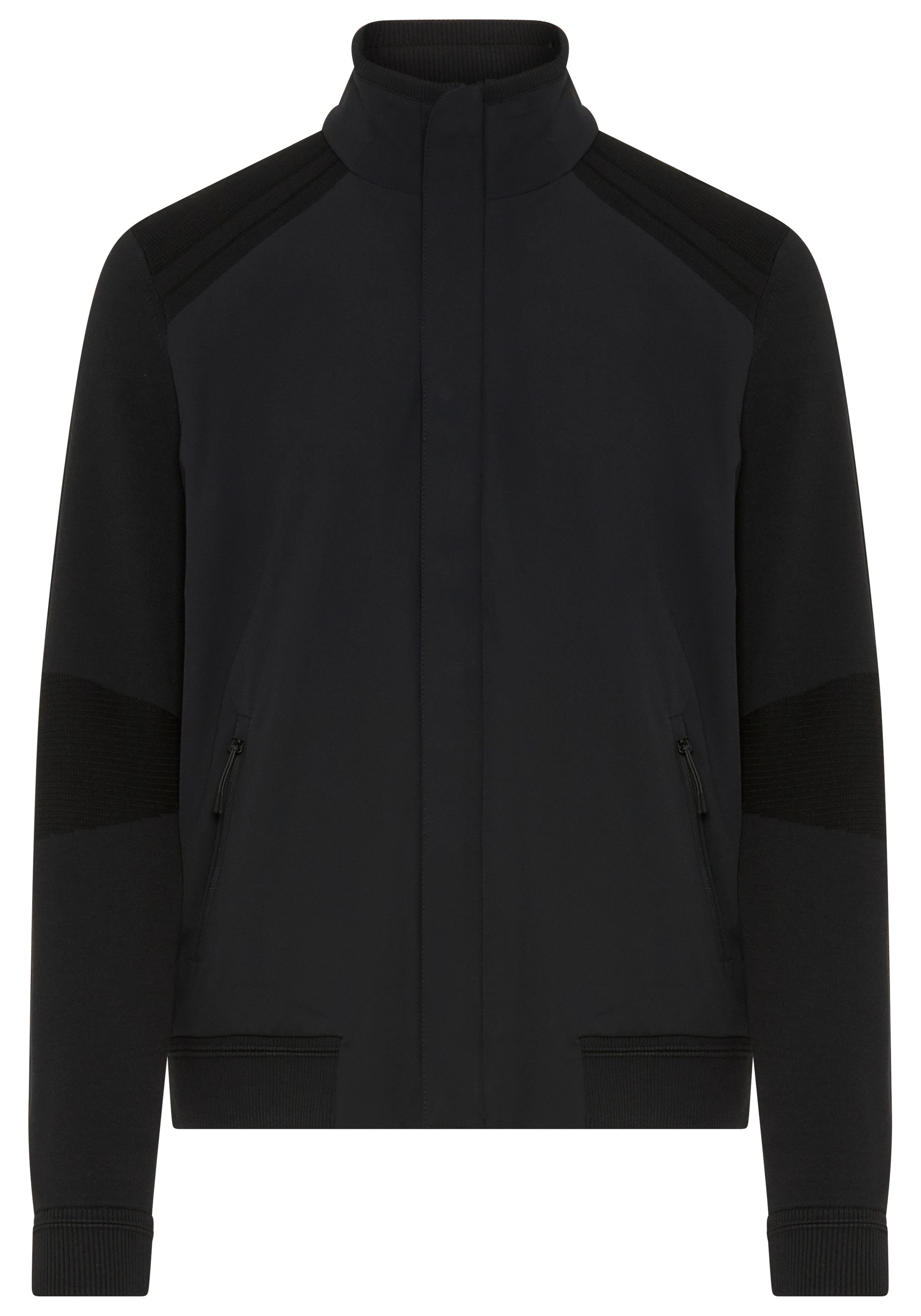 BOSS GREEN Hybridjacke Porsche Spirit 70 Capsule Collection Premium Herrenmode Limited Seidenmix Tech Strickqualität Tech Knitwear