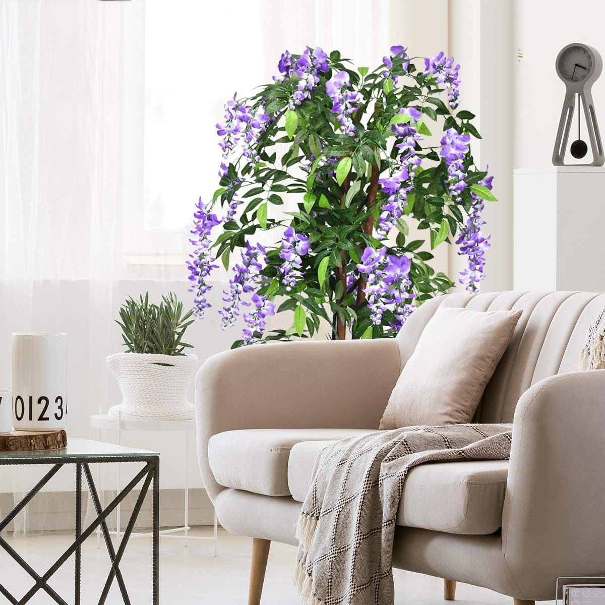 Kunstpflanze Wisteria Baum, Kunstbaum, KOMFOTTEU, Höhe günstig online kaufen