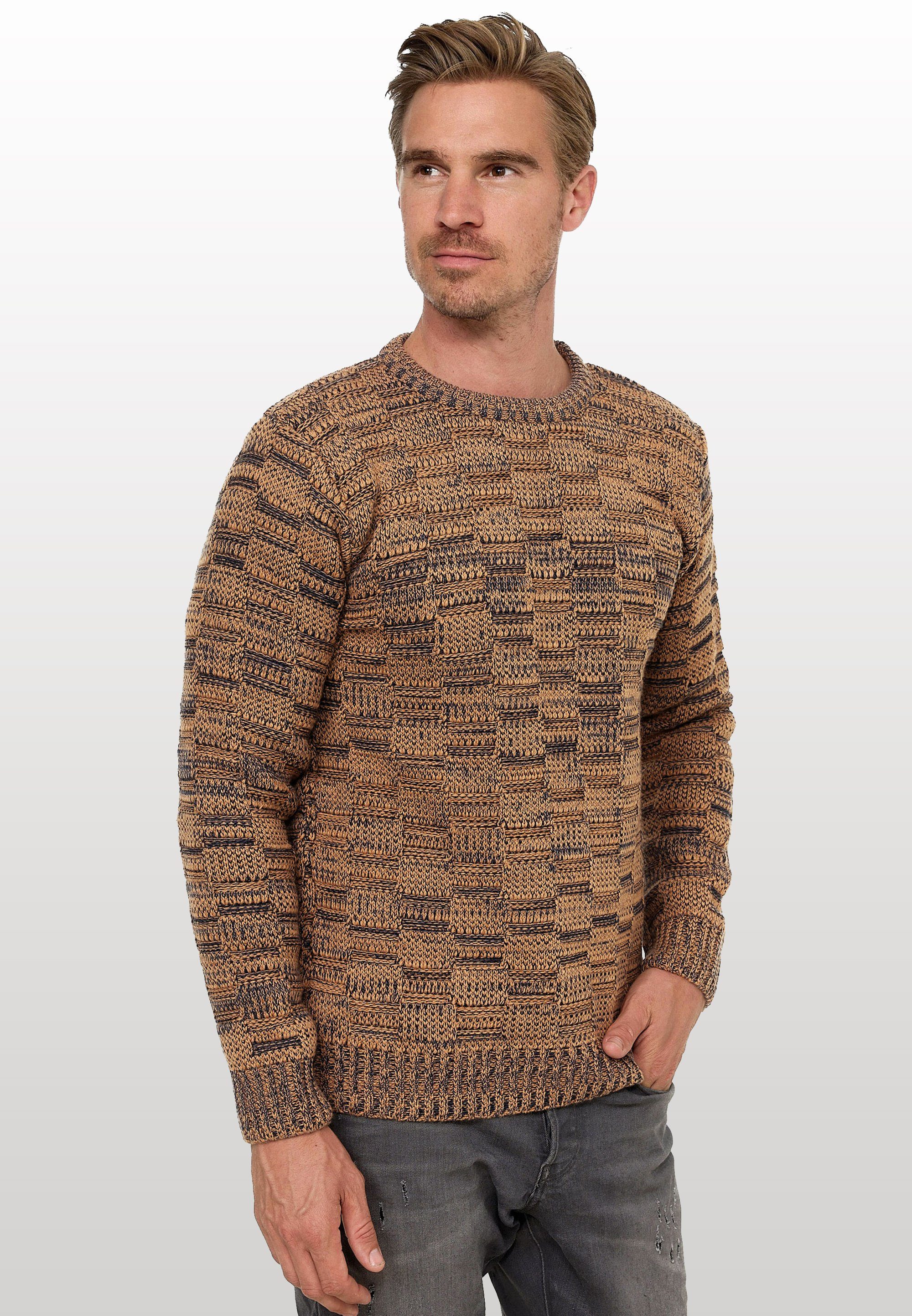 Rusty Neal Strickpullover mit dezenter Musterung und Strick-Design