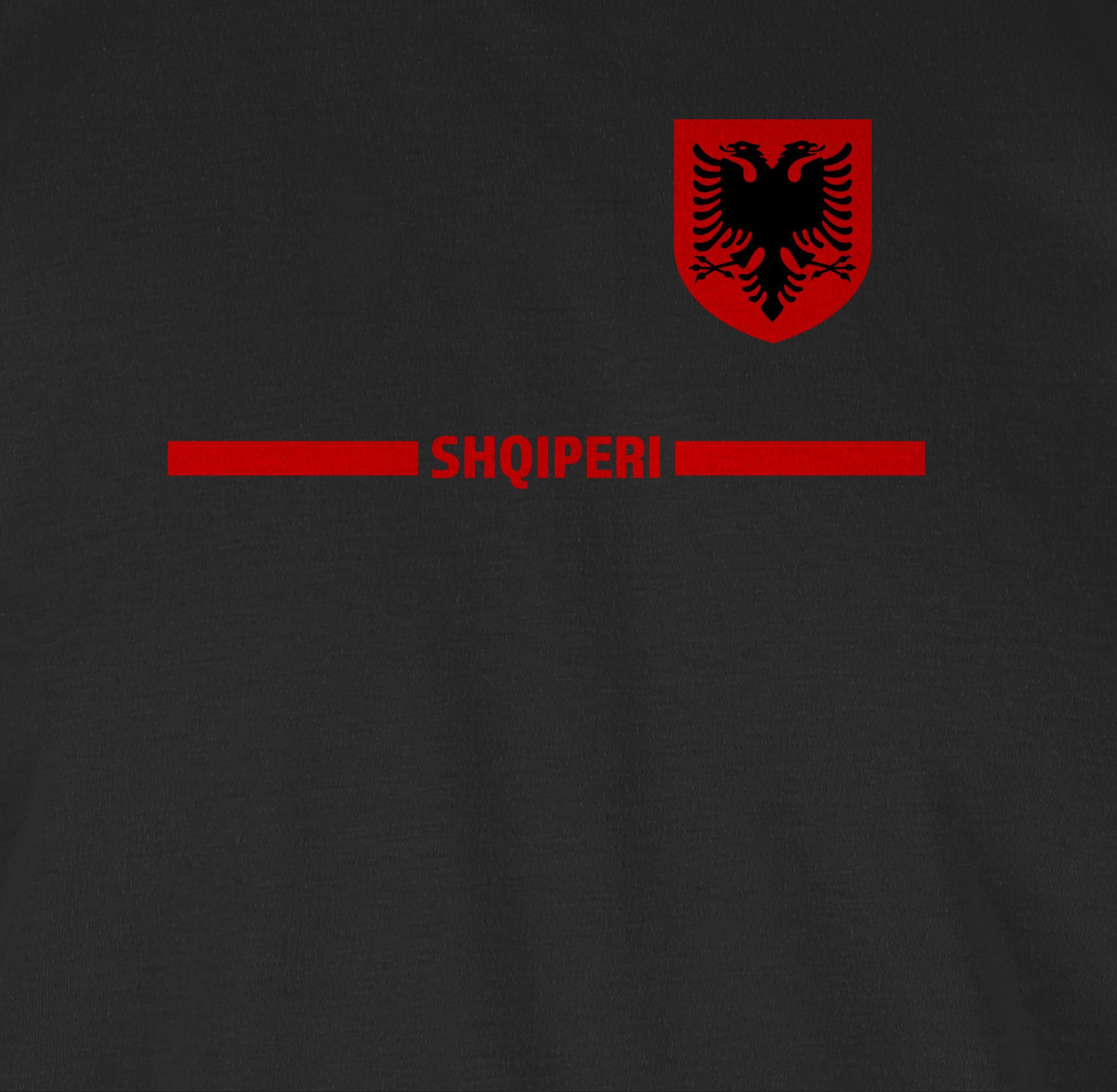Shirtracer T-Shirt Albanien Trikot Wappen, Shqipëri mit Stolz, Albanisches Fan-Motiv 2026 Fussball WM Fanartikel