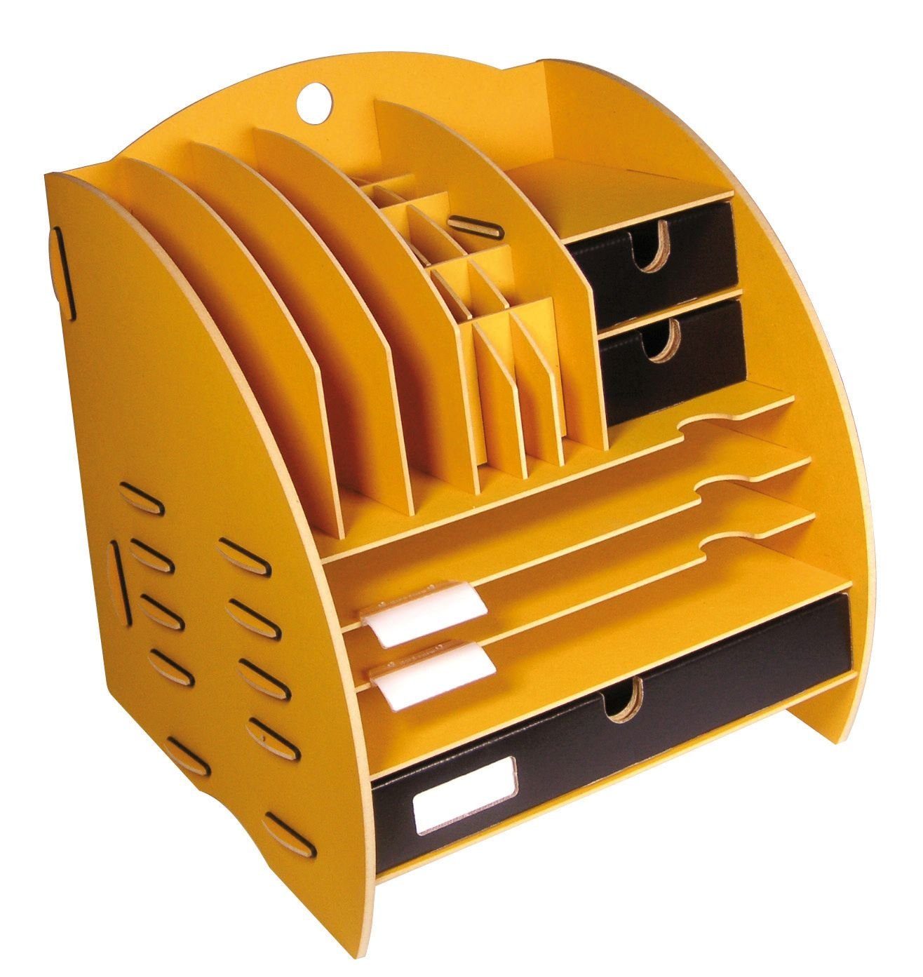 WERKHAUS® Aufbewahrungsbox Werkhaus - Ablage Leo Organizer Gelb Briefablage Stiftehalter
