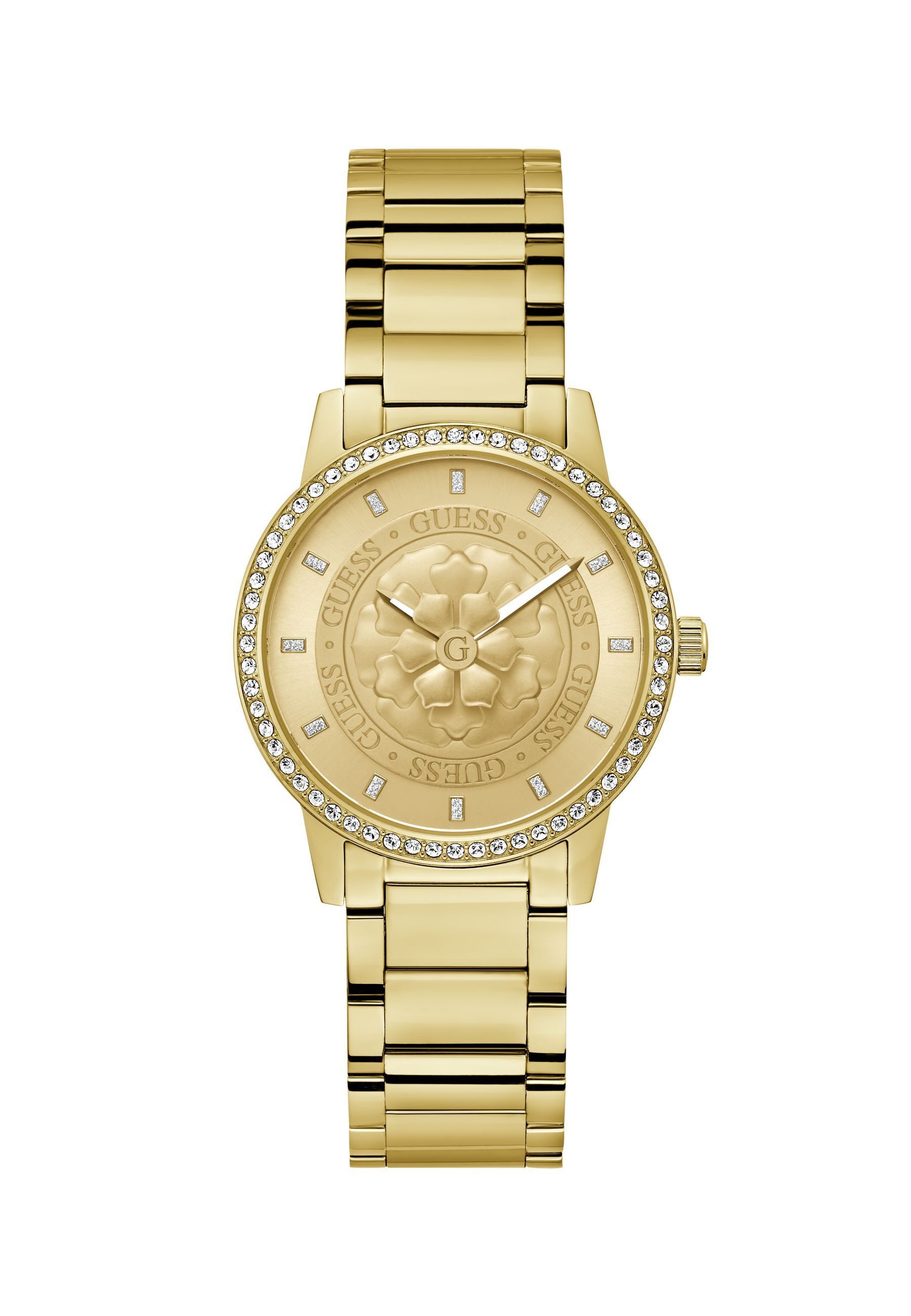 Guess Quarzuhr PETAL, (1-tlg), Quarz-Analoguhr günstig online kaufen