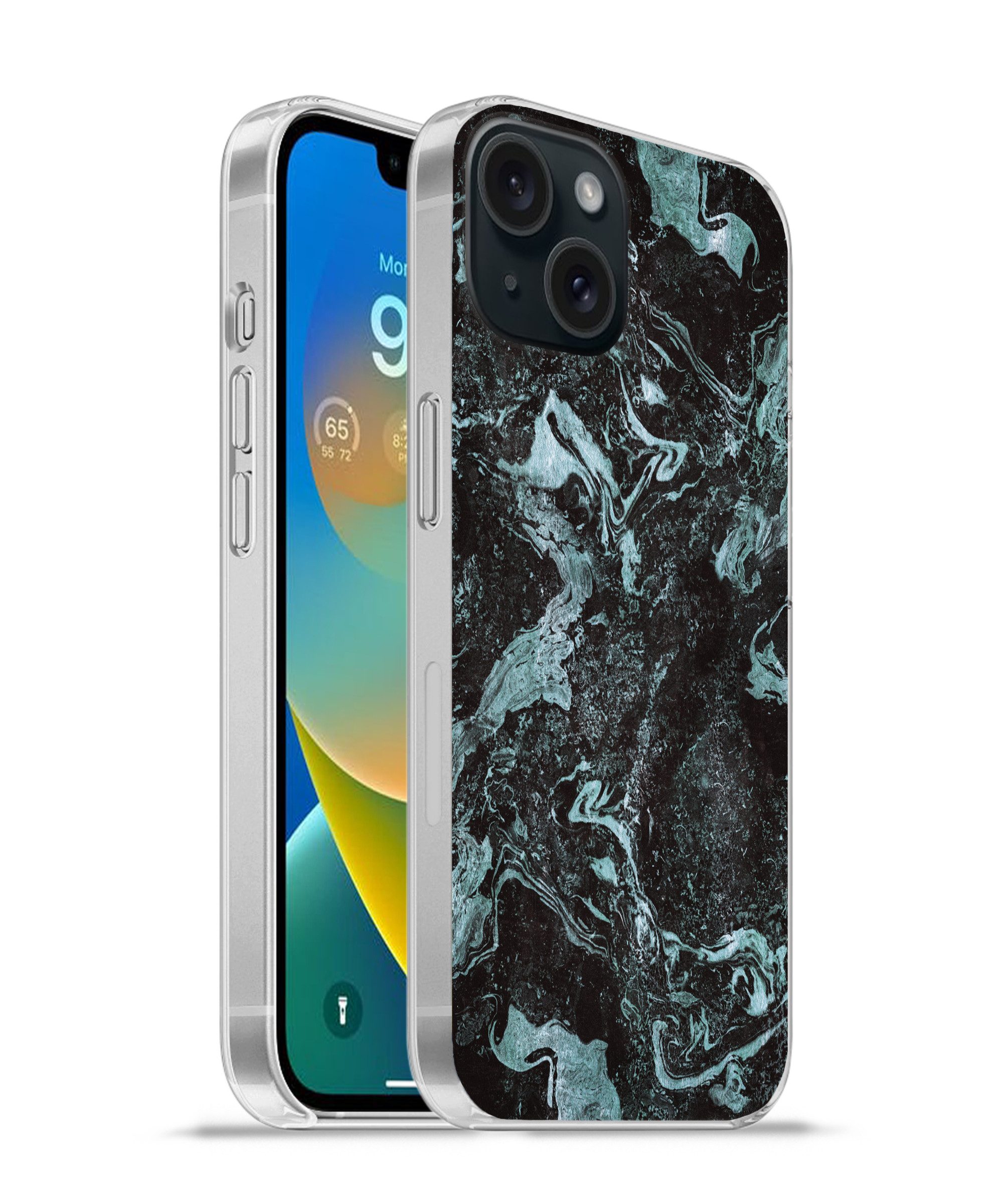 Handyhülle für Apple iPhone 15 Marmor - Naturstein - Luxus