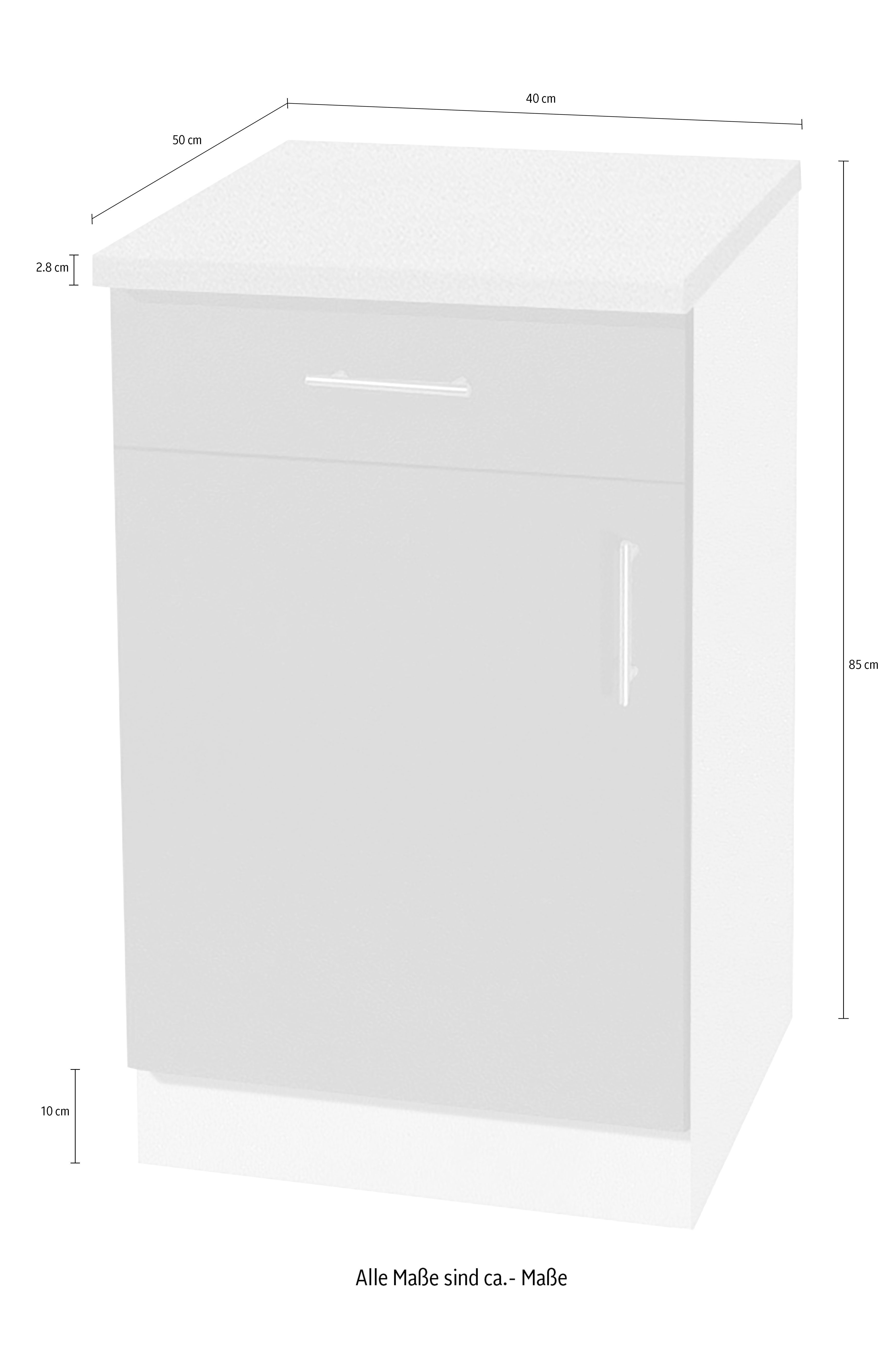 wiho Küchen Unterschrank Kiel 40 cm breit, in Tiefe 50 cm – Bild 3 von 4