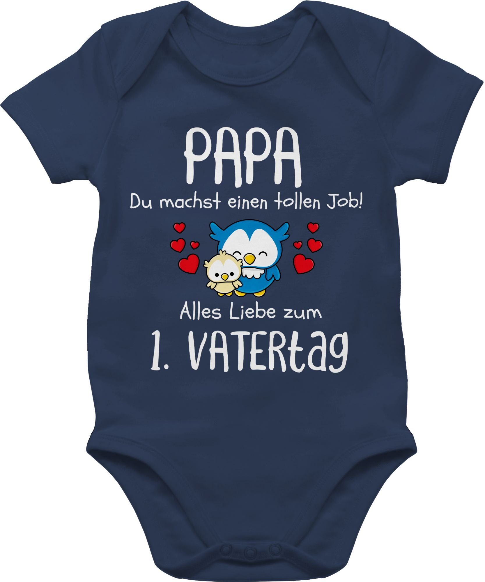 Geschenk Shirtracer Papa Navy du Vatertag Baby tollen Vatertag 1. einen 1 Shirtbody Job machst - Blau