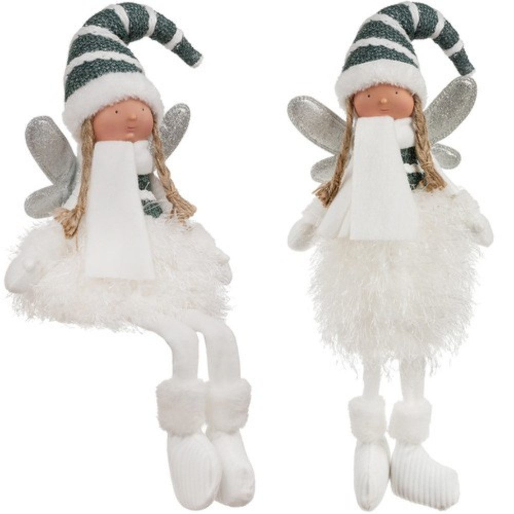 Ruhhy Weihnachtsfigur Weihnachtsdekoration Deko-Engel (Spar-Set, 1 St., weihnachtlich), Funkelnde Flügel und liebevolle Gestaltung