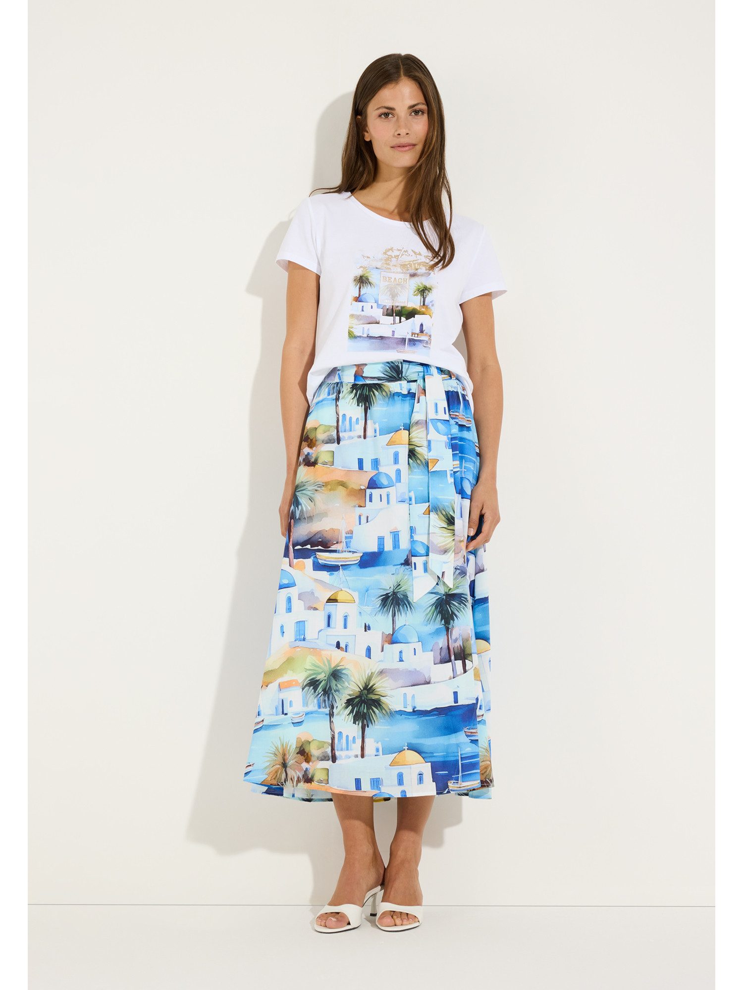 MORE&MORE Kurzarmshirt sommerliches Kurzarmshirt, Print