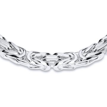 JEWLIX Königskette 925 Silber Königskette 6mm - Länge wählbar KK0060 (Länge: 45cm)