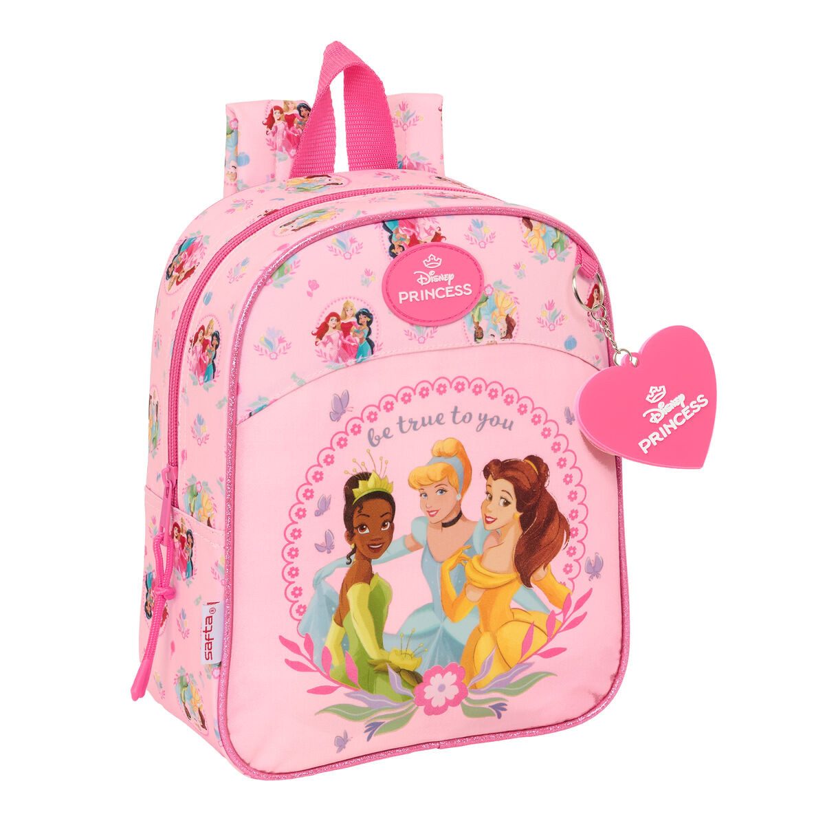 Princesses Disney Rucksack 22 x 27 x 10 cm Kinder Rucksack Disney Princess Rosa 22x27x10 cm