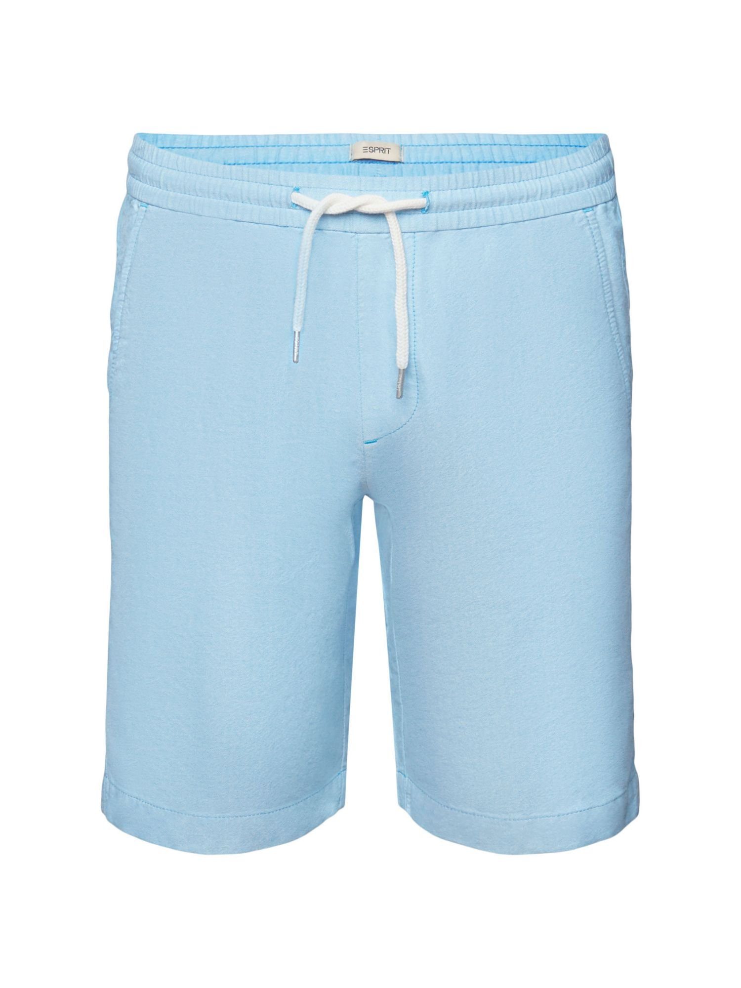 Pull-on-Shorts 100 (1-tlg) % aus Esprit TURQUOISE Twill, Shorts Baumwolle DARK