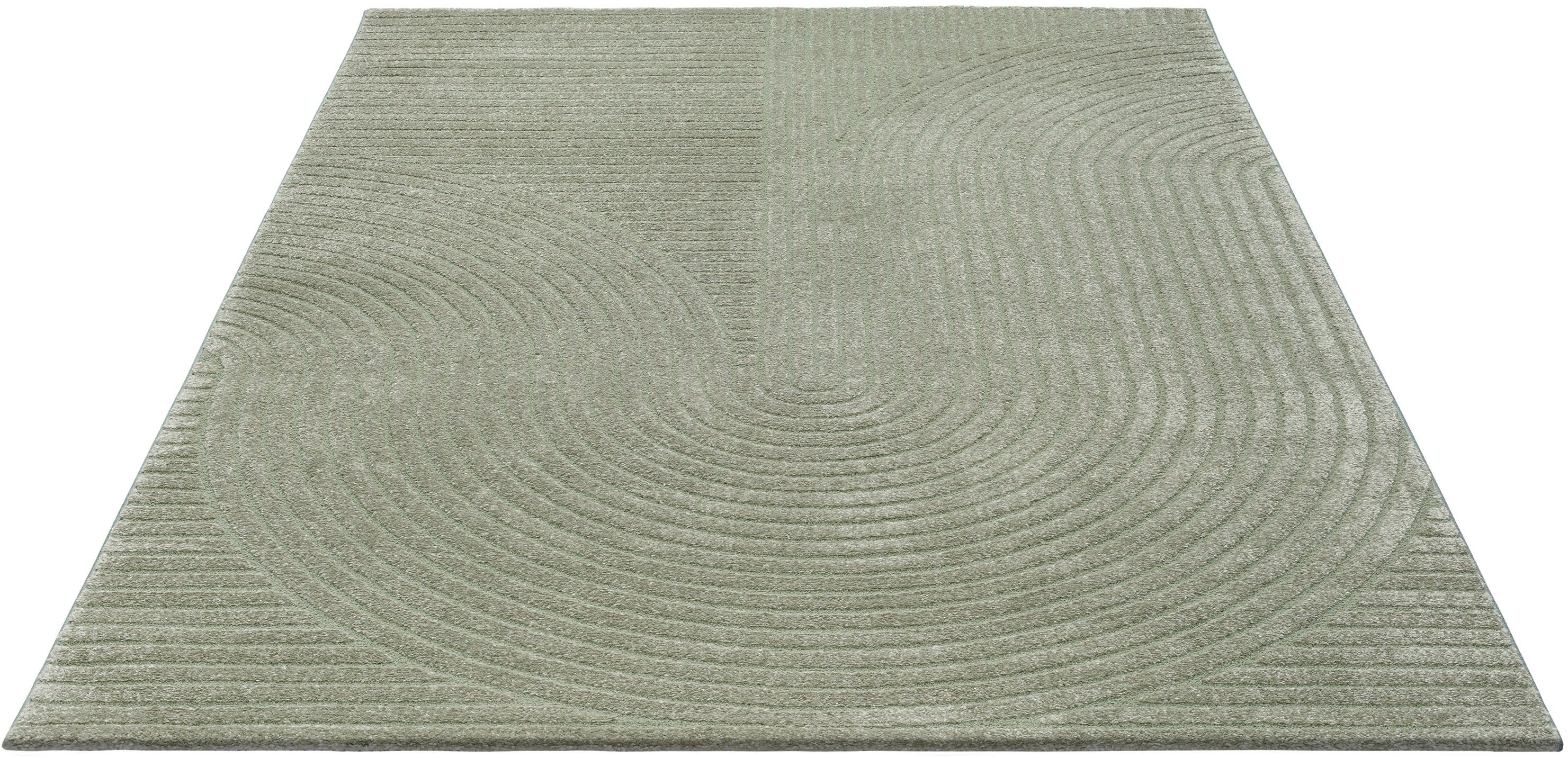 OTTO home Designteppich Eliaan 3D Optik/Hoch-Tief Effekt, rechteckig, Höhe: 14 mm, hohe Flordichte und angenehm weich, Teppich Wohnzimmer Boho Design. Reduzierter Preis € 25,99. Unverbindliche Preisempfehlung € 54,99